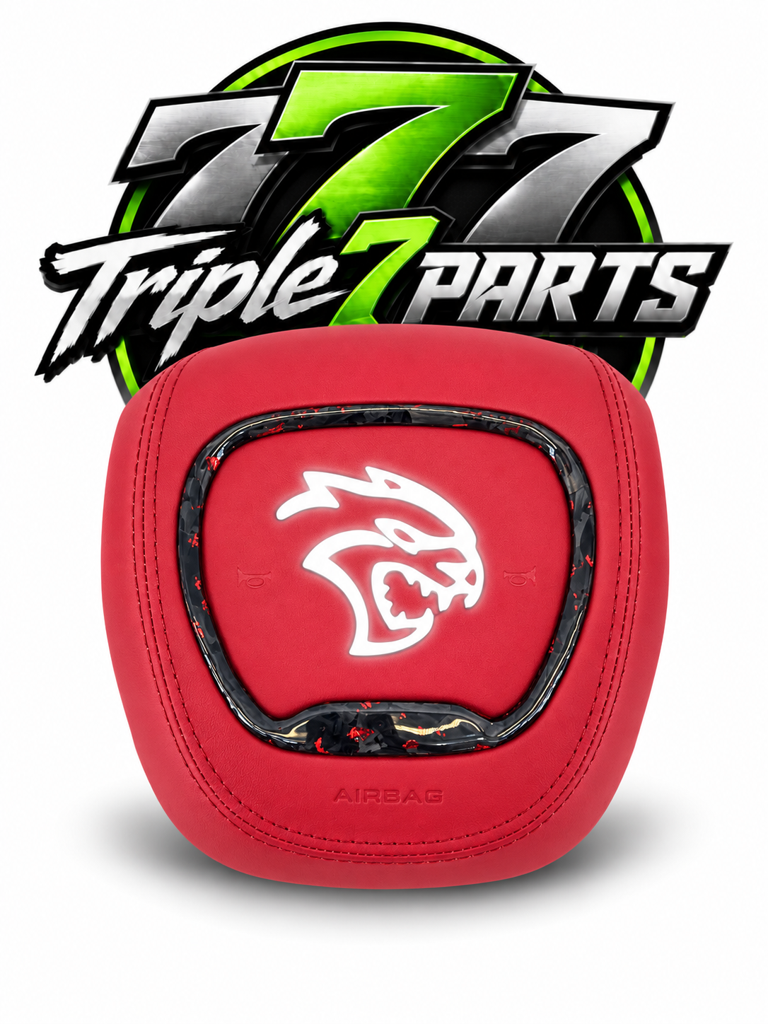 Hellcat Red Suede RGB Airbag Cover
