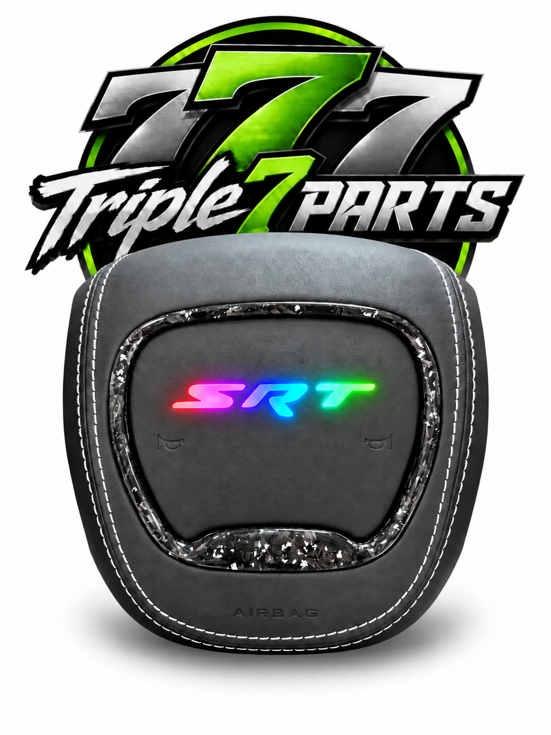 SRT RGB Forged Carbon Keather Airbag Cover