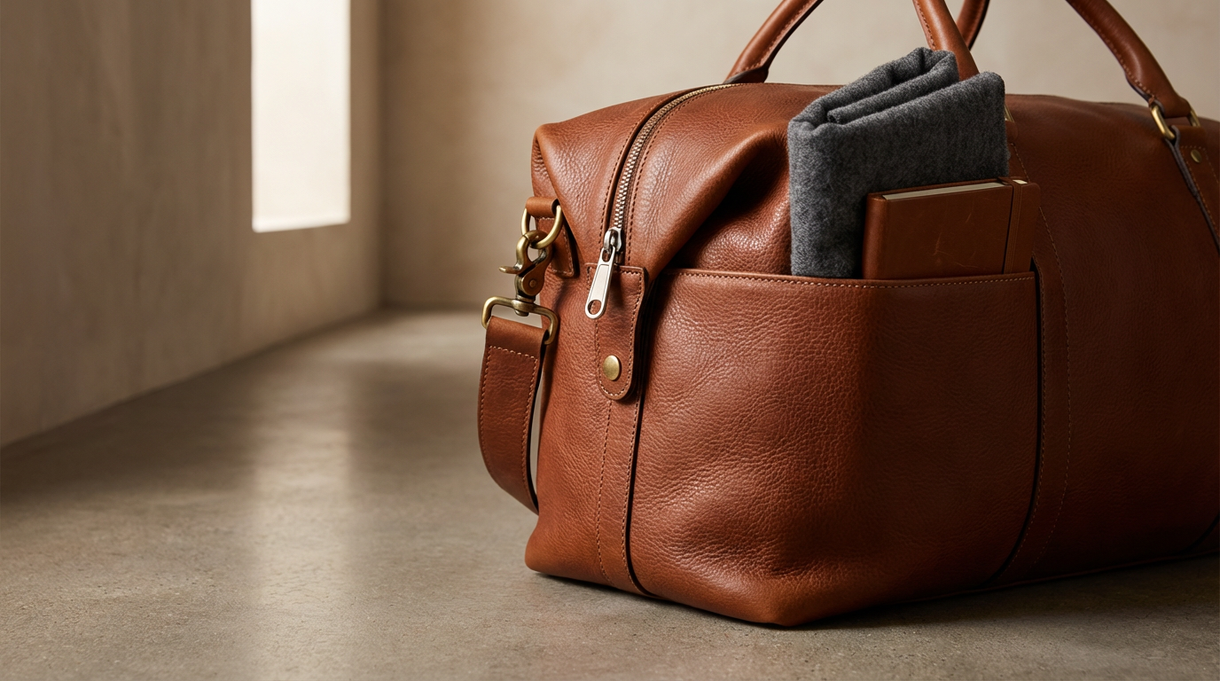 Leather Weekender Bag