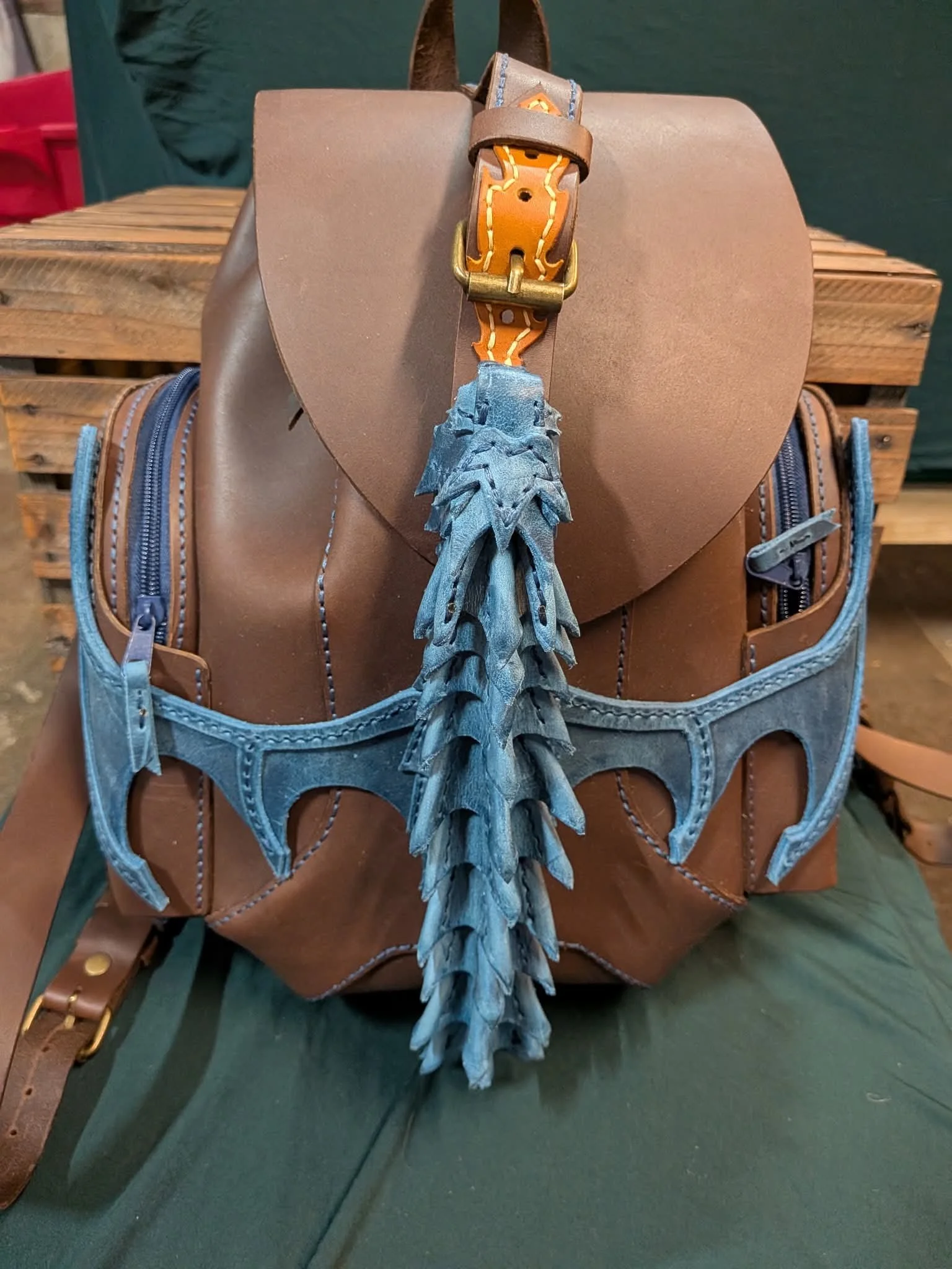 Dragon Backpack - Blue