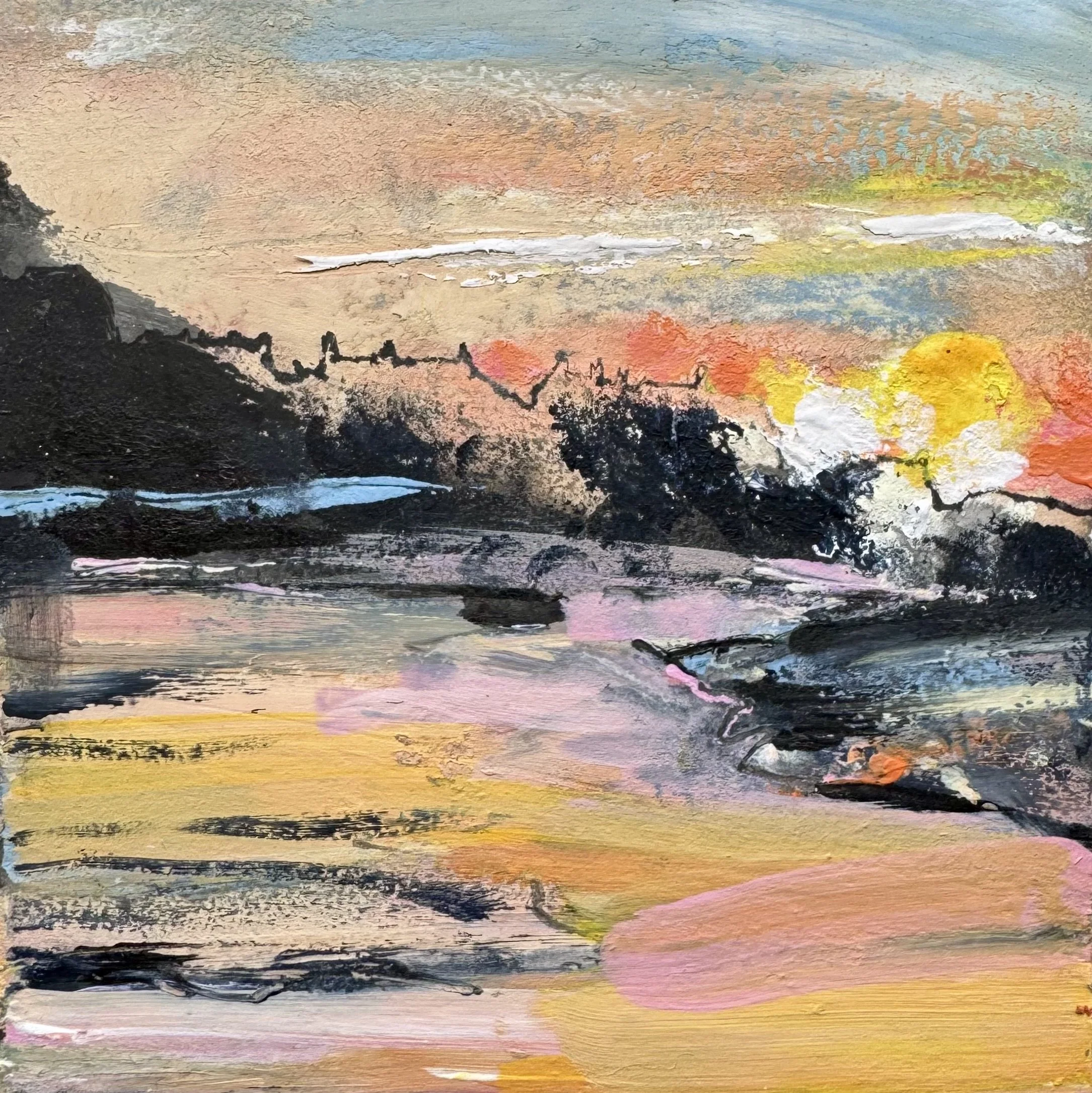 Where Light Meets Land – Original Mounted Painting