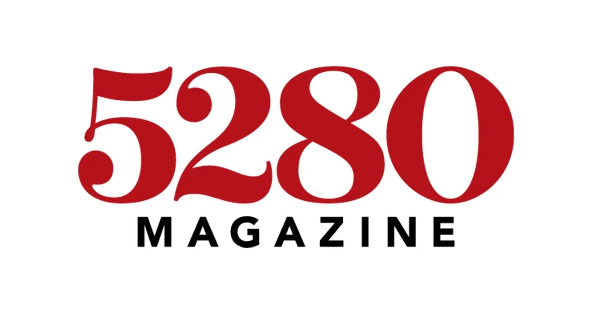Logo of 5280 Magazine with the number 5280 in large red font and the word MAGAZINE in smaller black font beneath.