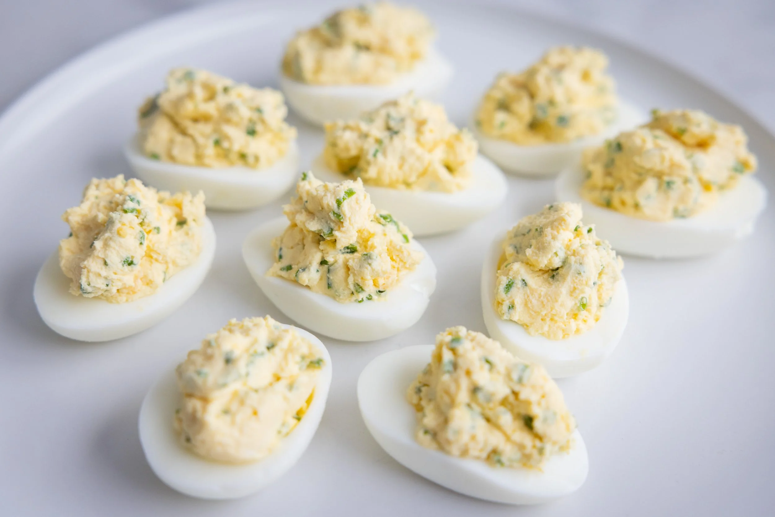 Goat Cheese Stuffed Eggs