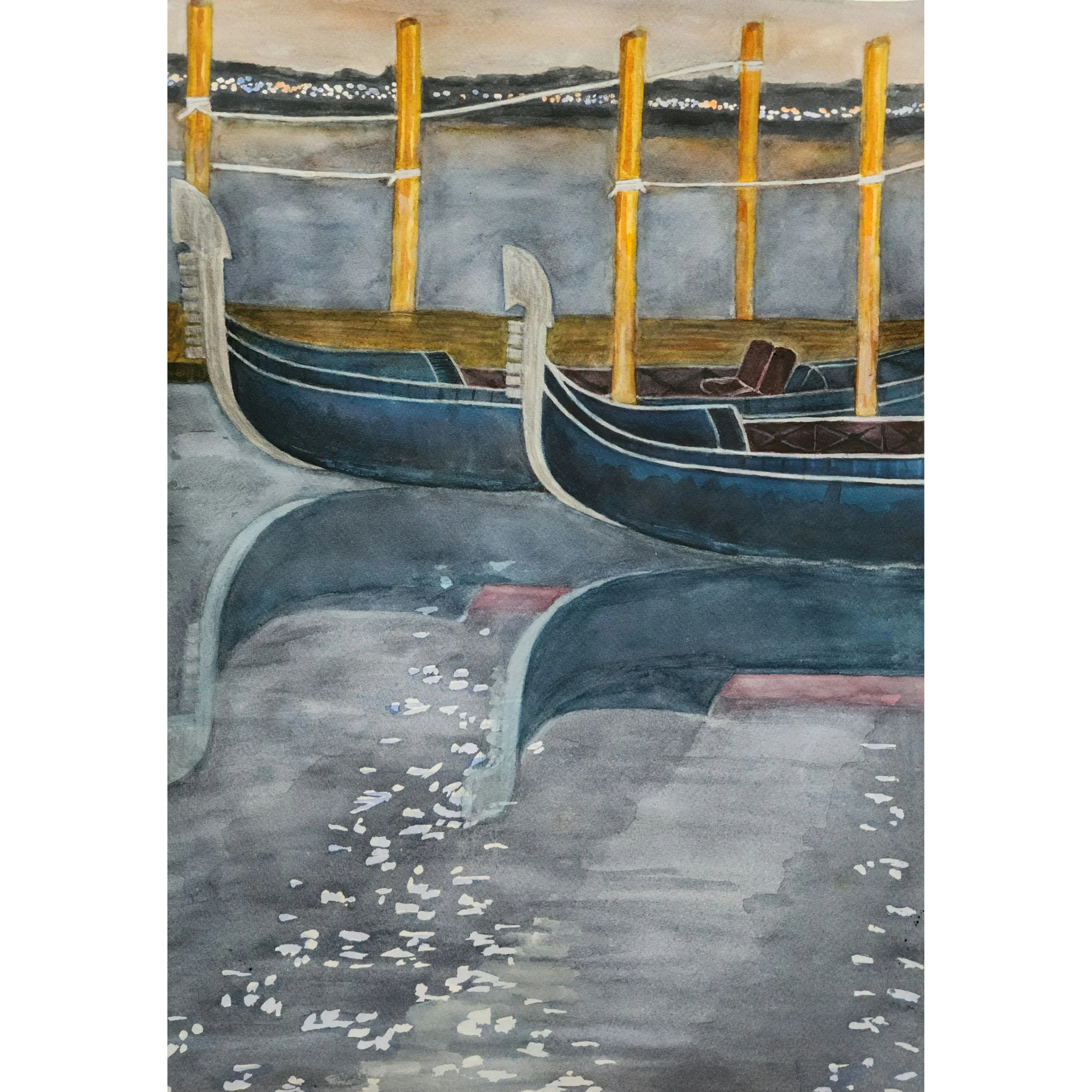 Gondolas at Night