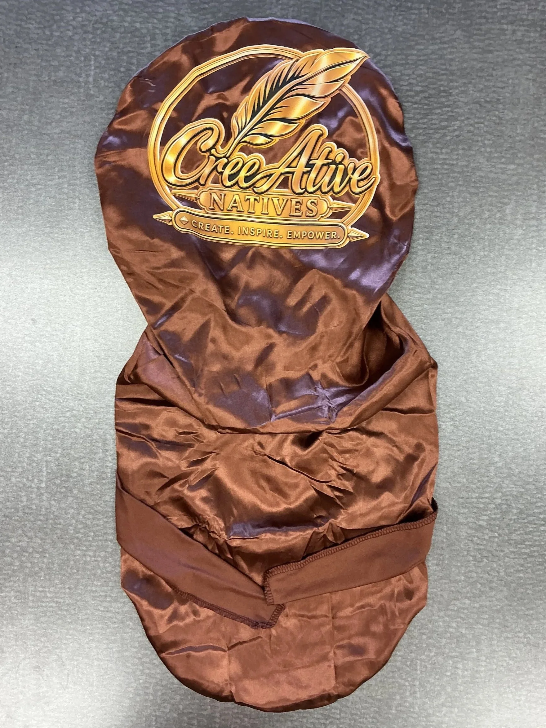 Brown Satin Hair Bonnet (long) SOLD OUT