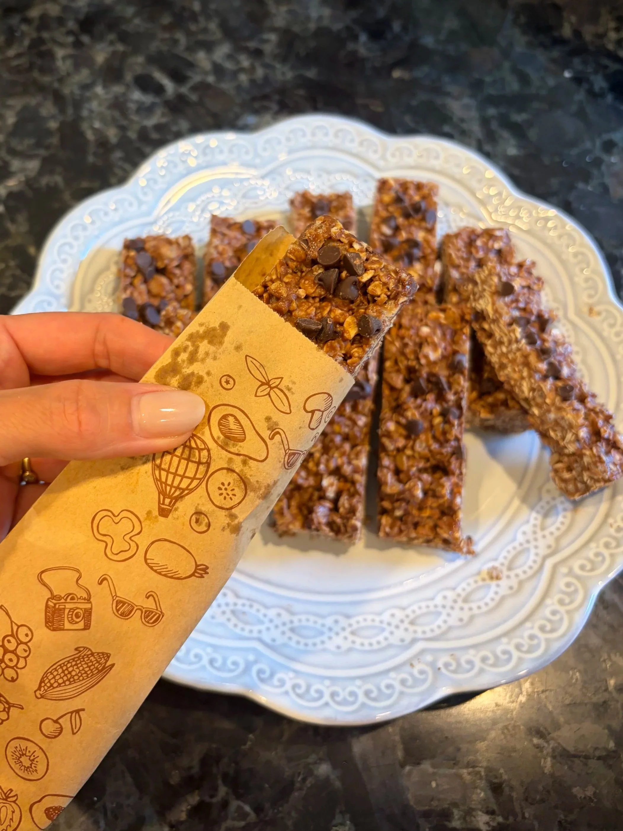 From Scratch Chocolate Chip Granola Bars