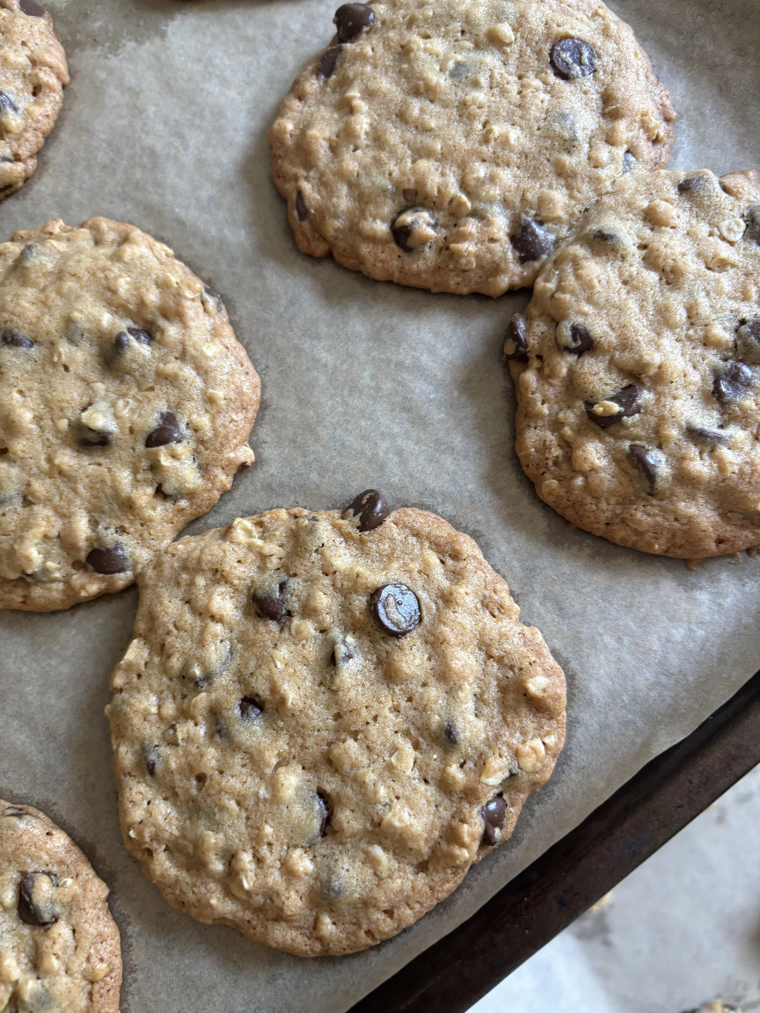 Chocolate Chip Oatmeal Cookies