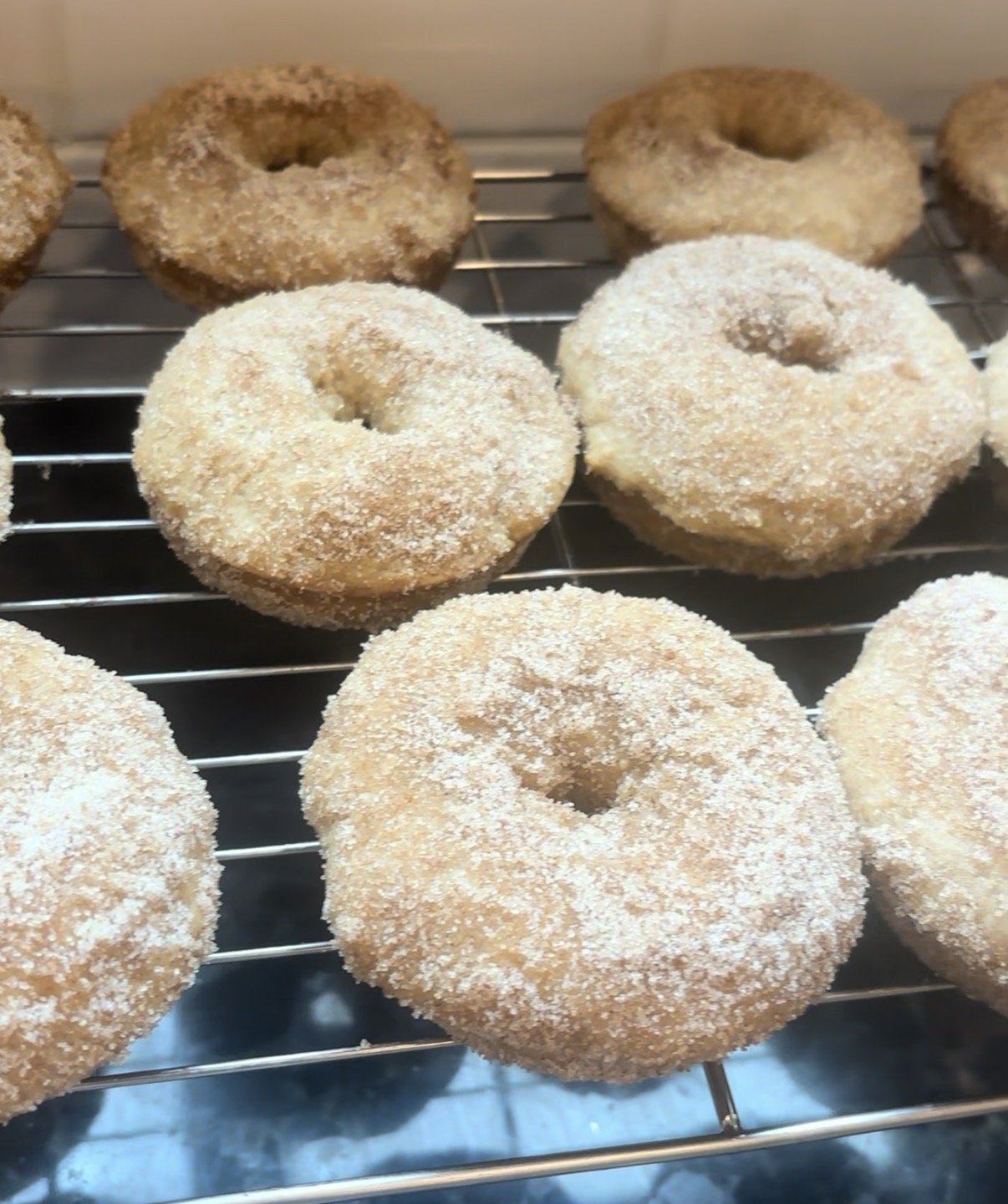 Homemade Warm Baked Cinnamon Sugar Doughnuts 