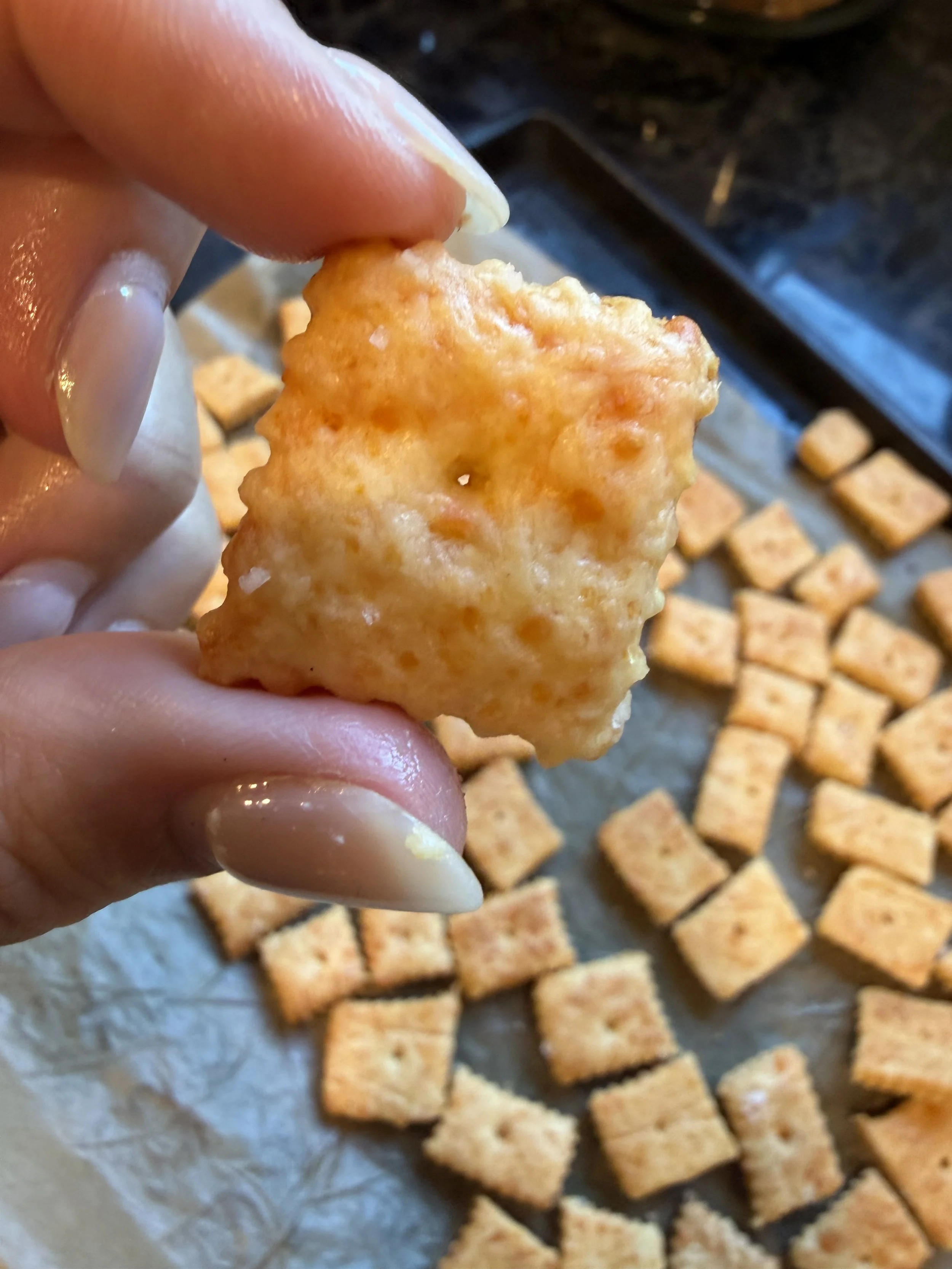 Homemade Cheddar Crackers