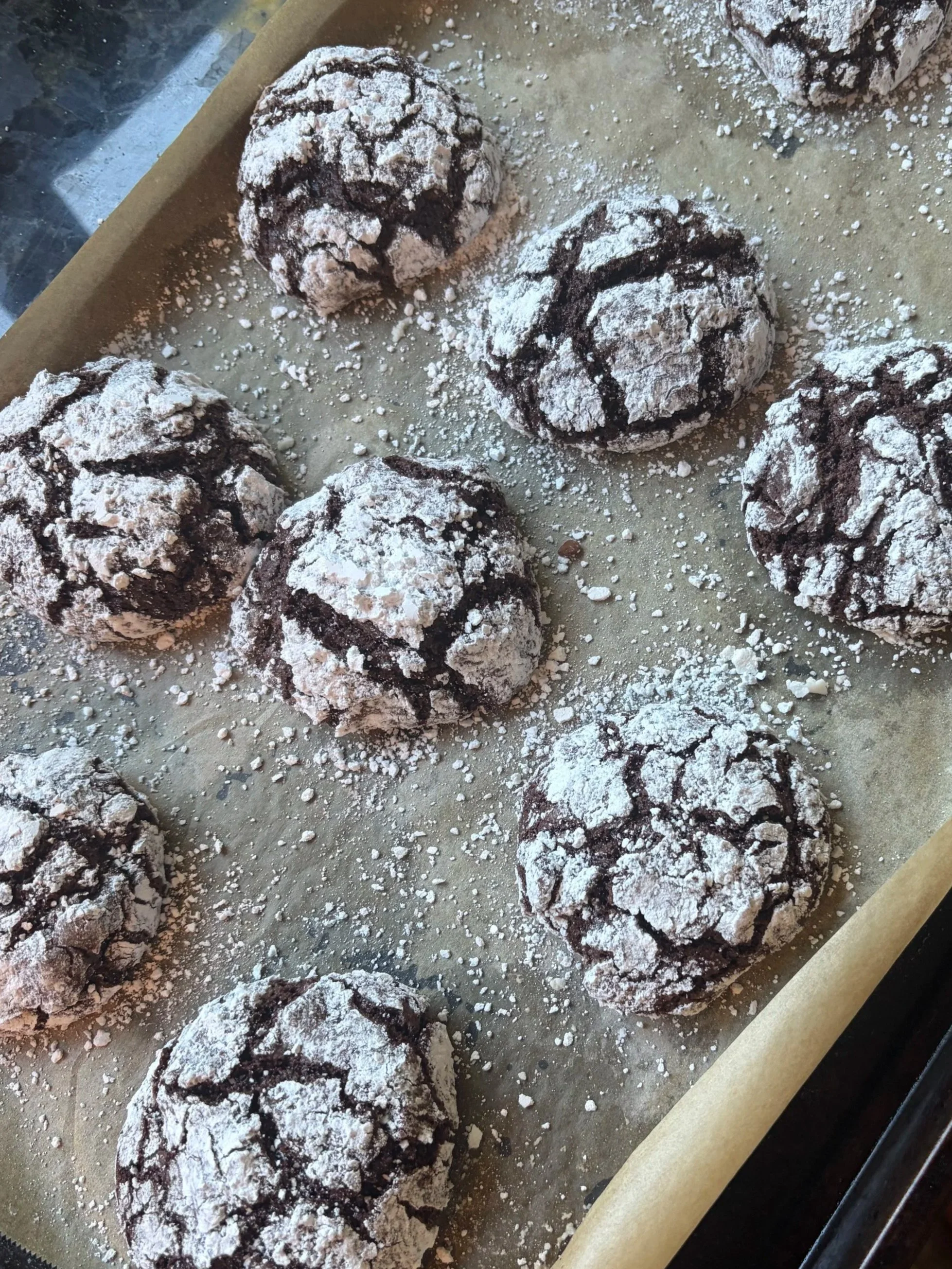 Chocolate Crinkle Cookies