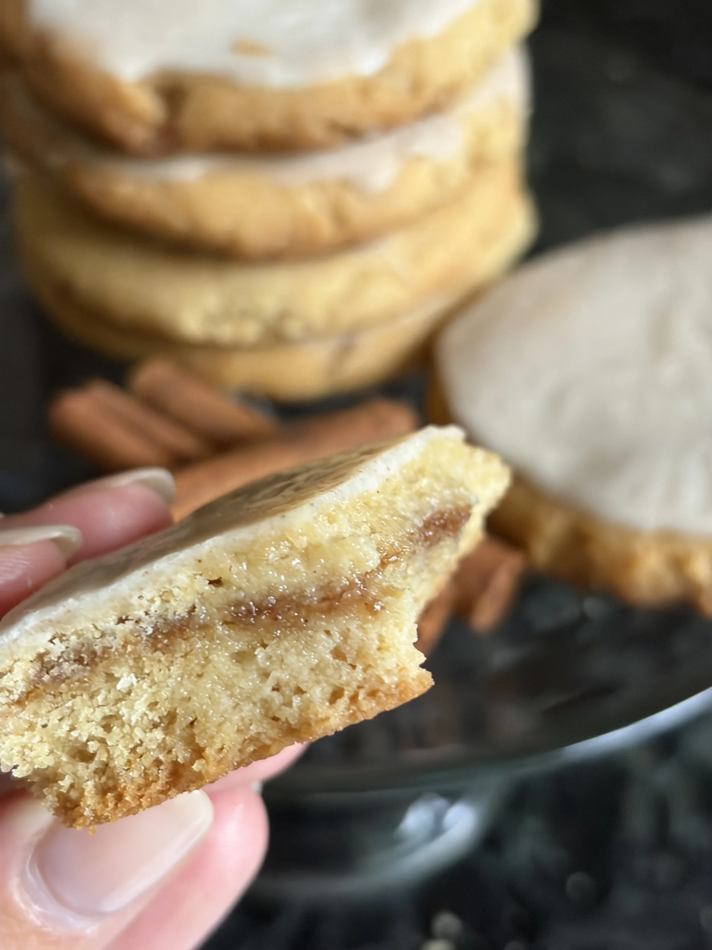 Frosted Brown Sugar Pop Tart Cookies