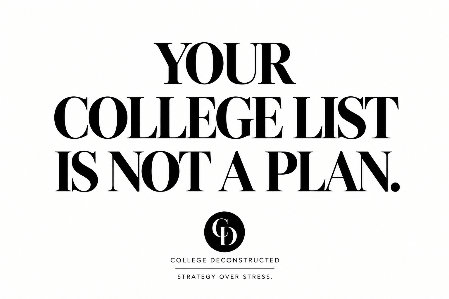 Senior Year Has Too Many Moving Parts. You Need a Roadmap.