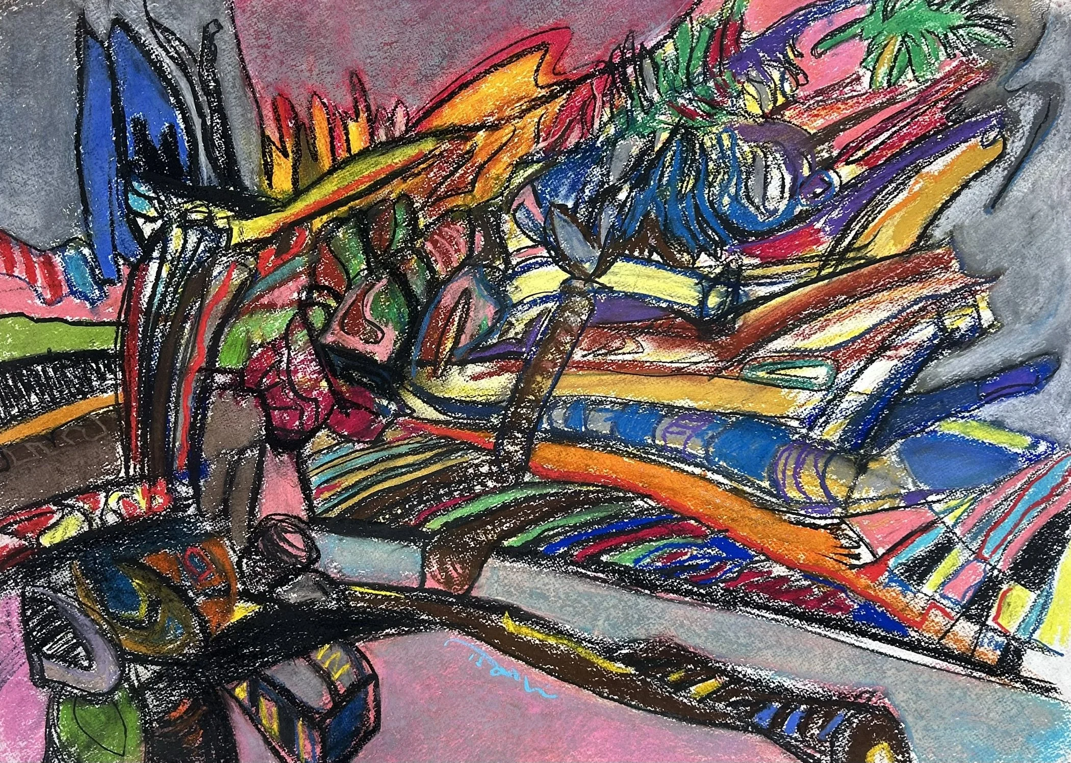 Soft Pastel. 30 x 22 in