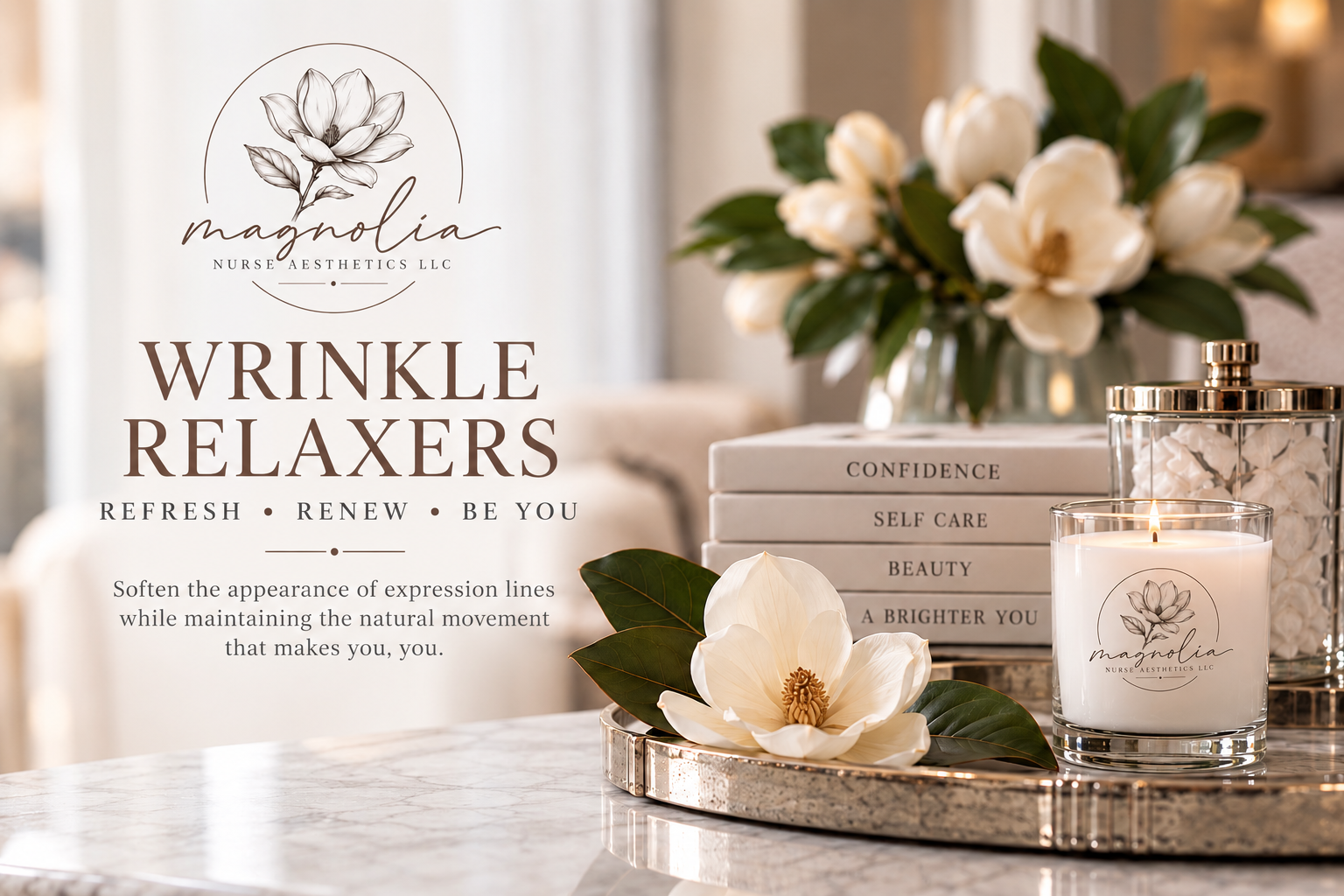 Magnolia Nurse Aesthetics wrinkle relaxer treatment image highlighting natural-looking results and personalized aesthetic care.