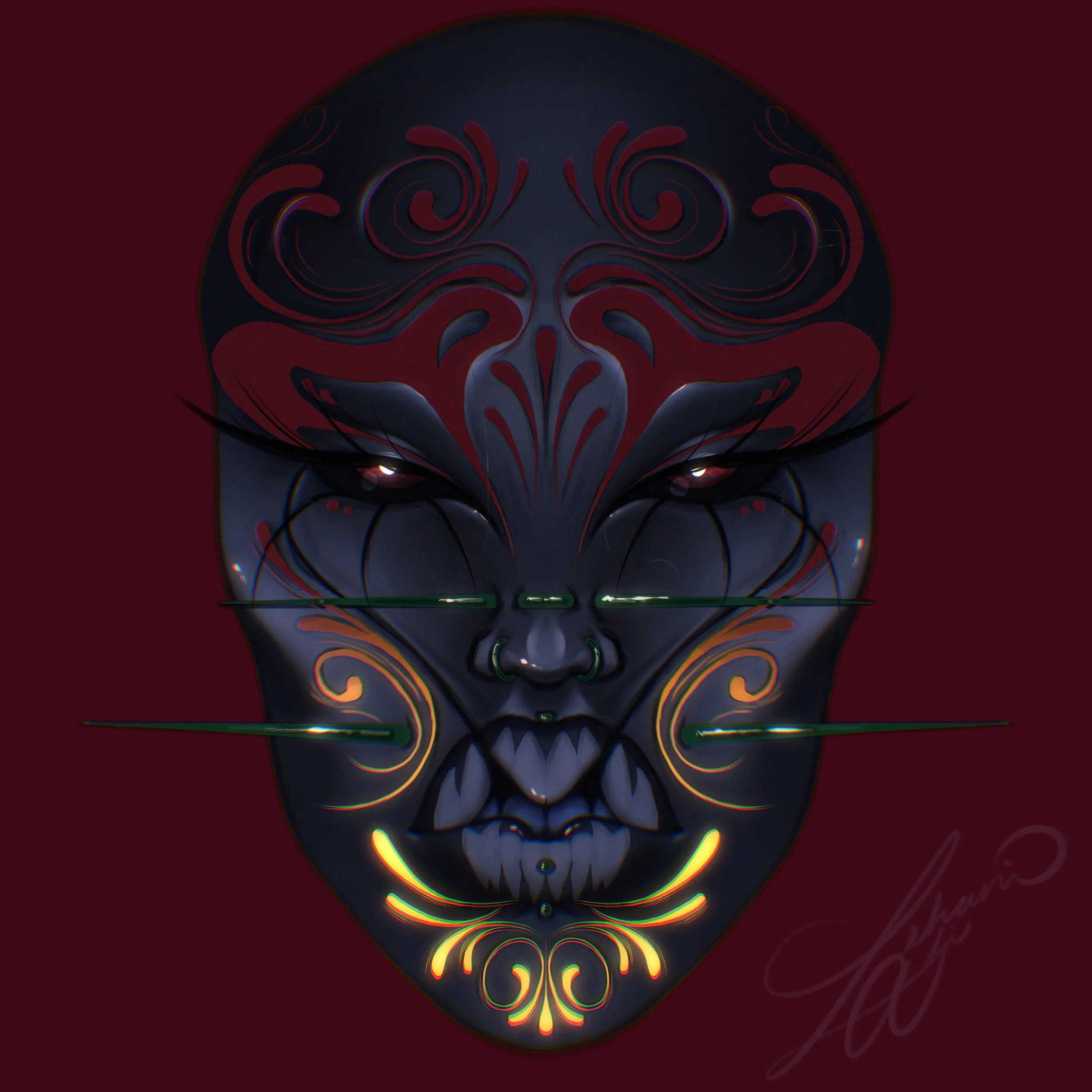 ‘Tattoo Face’ Print