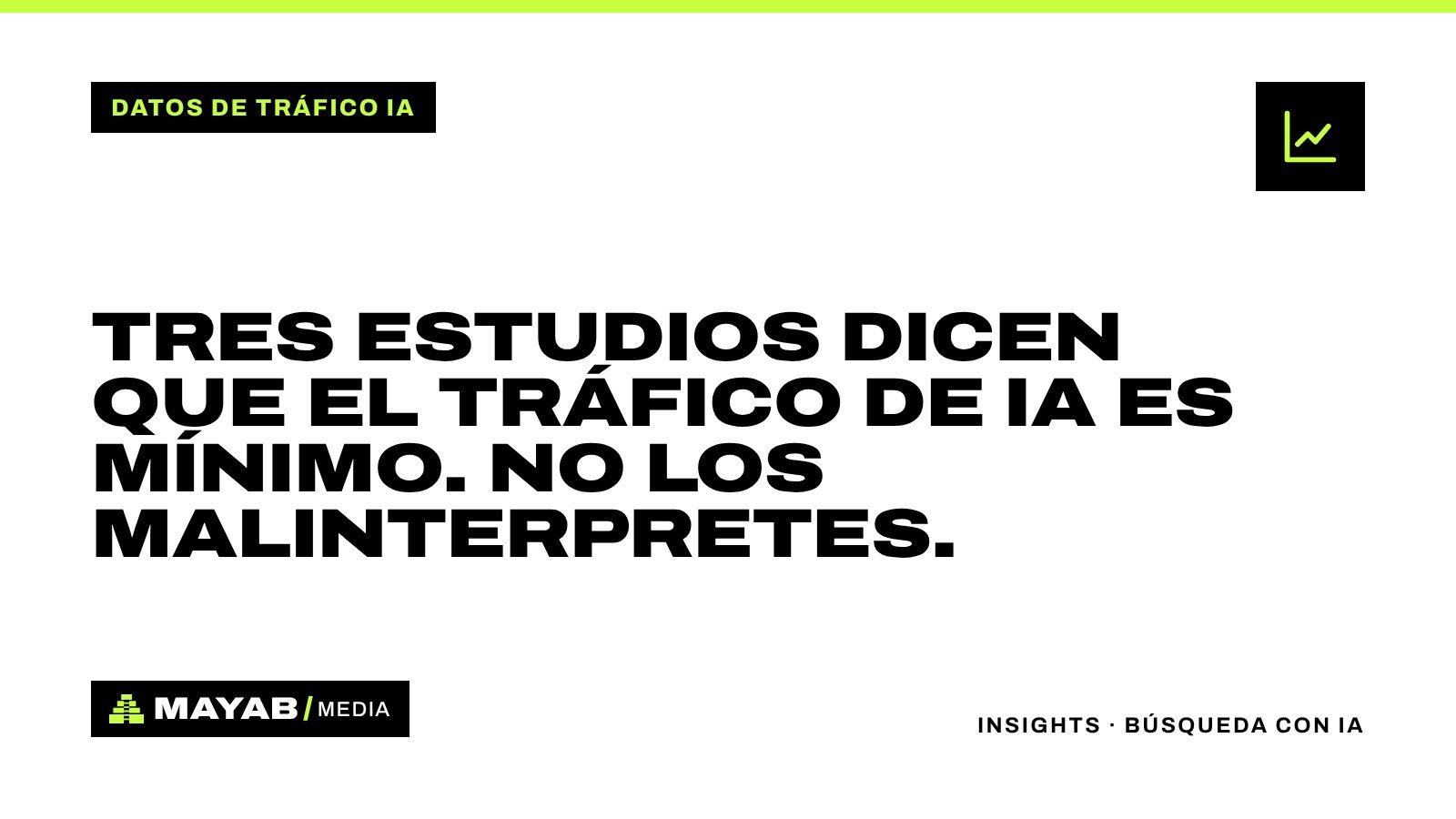 Tres estudios dicen que el tráfico de IA es mínimo. No los malinterpretes.