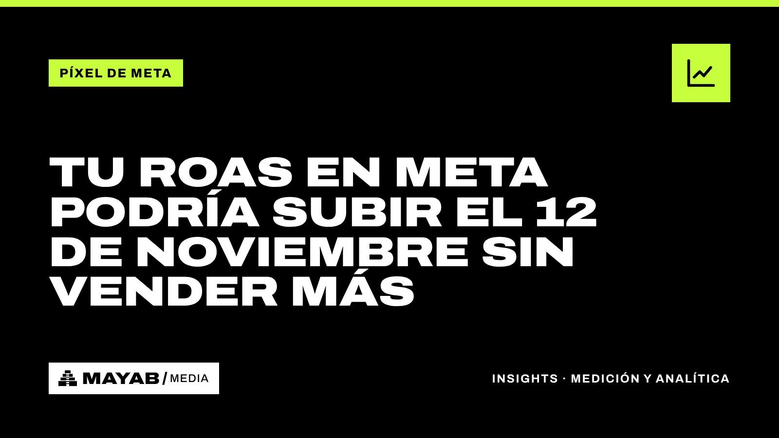 Tu ROAS en Meta podría subir el 12 de noviembre sin vender más