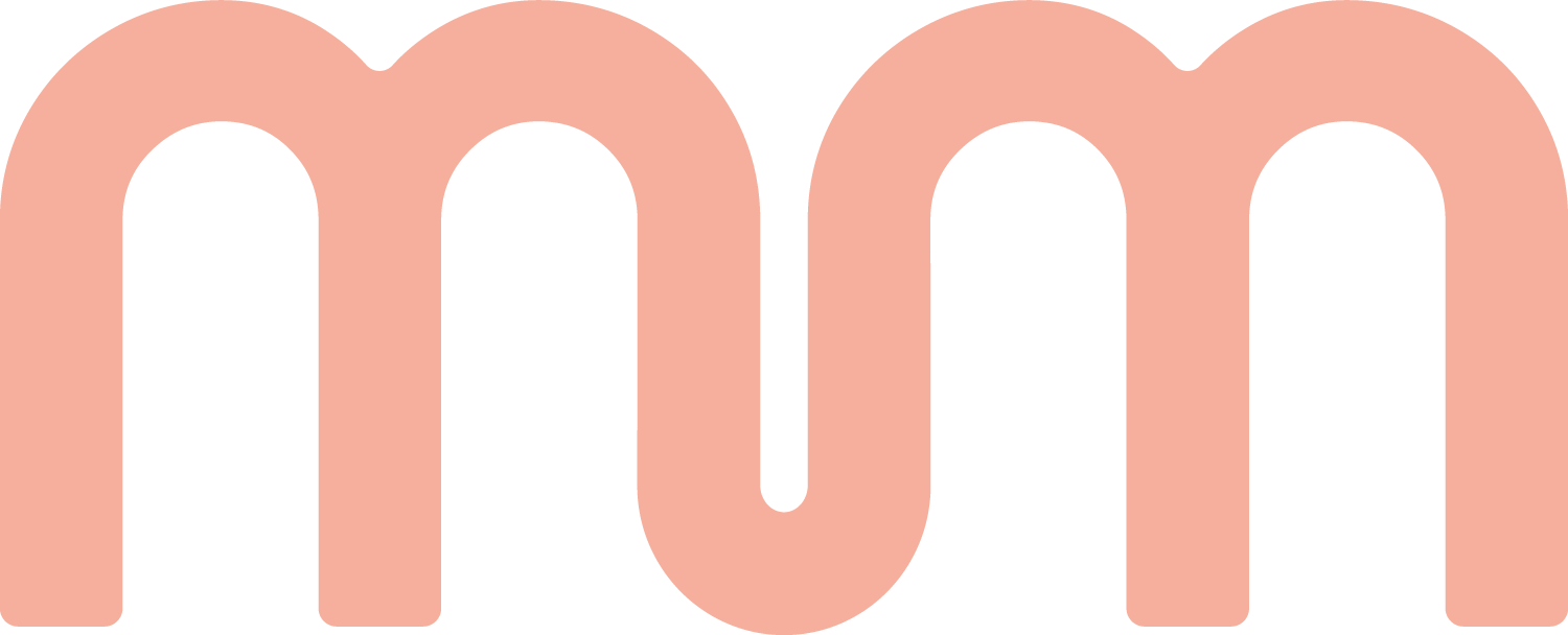 Common Social brand graphic featuring the stylised double M from the company logo.