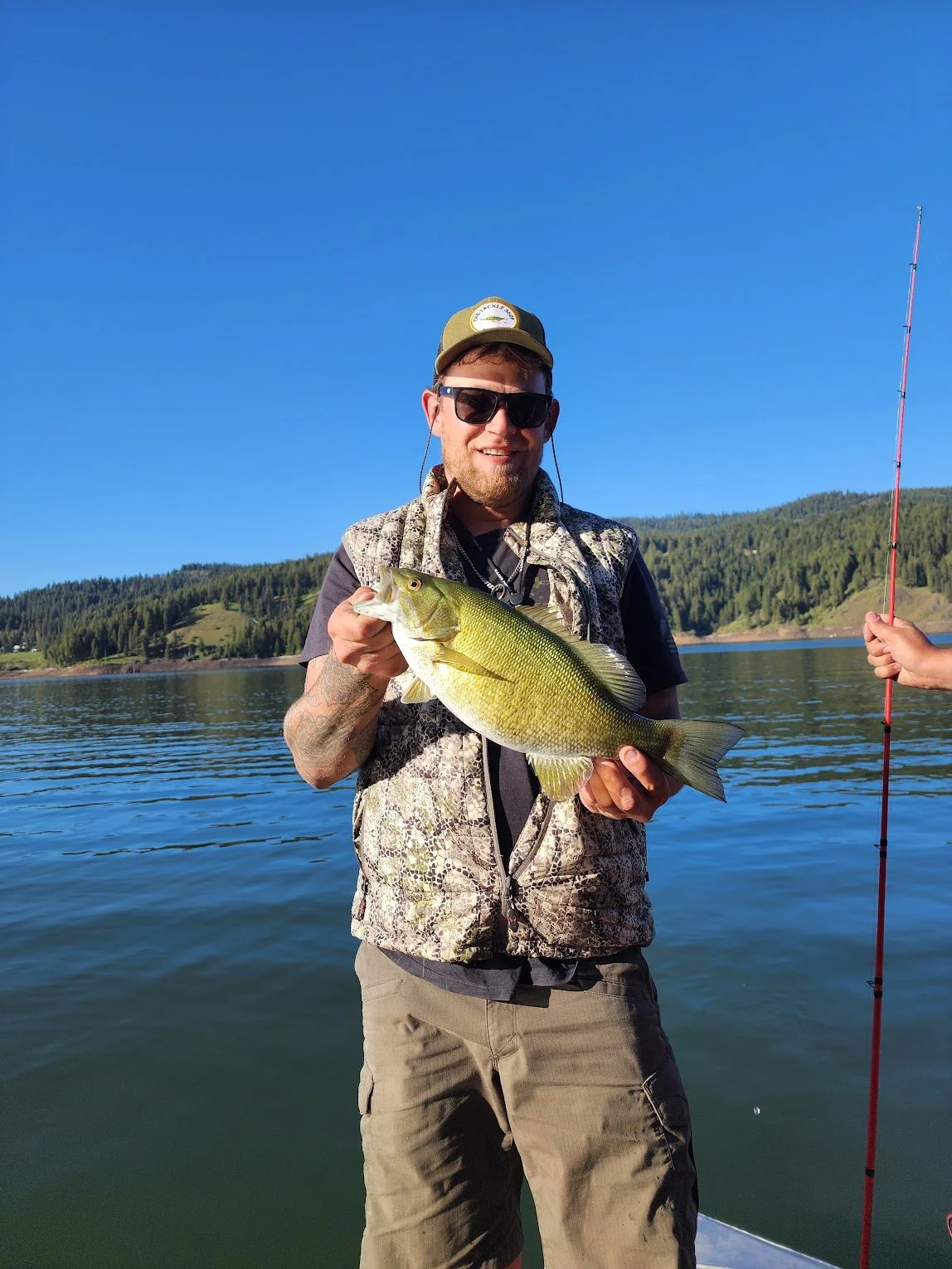 Bass fishing in Idaho river waters