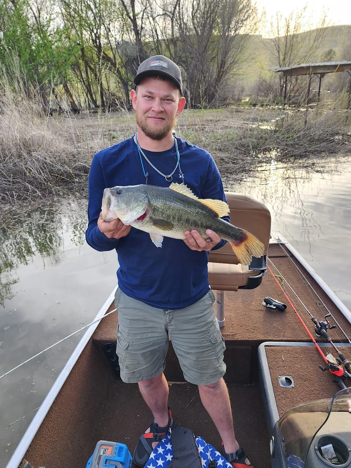 Fishing on the Bass Tracker