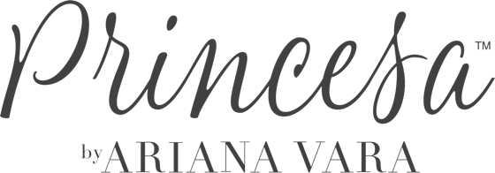 Logo for 'Princiesa by Ariana Vara' in black cursive and block fonts.