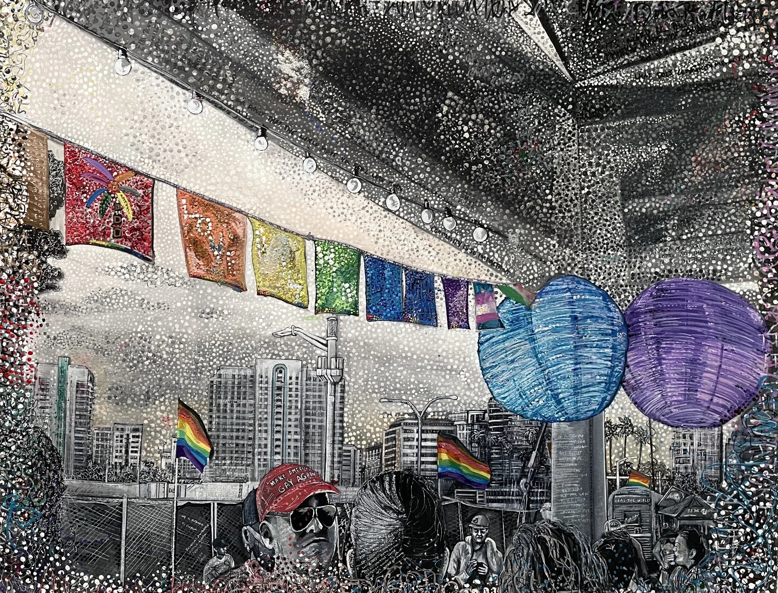 Come Unity |
2025 |
44 x 34 inches |
Charcoal, Pastel, Acrylic on Unstretched Canvas |
$5000
