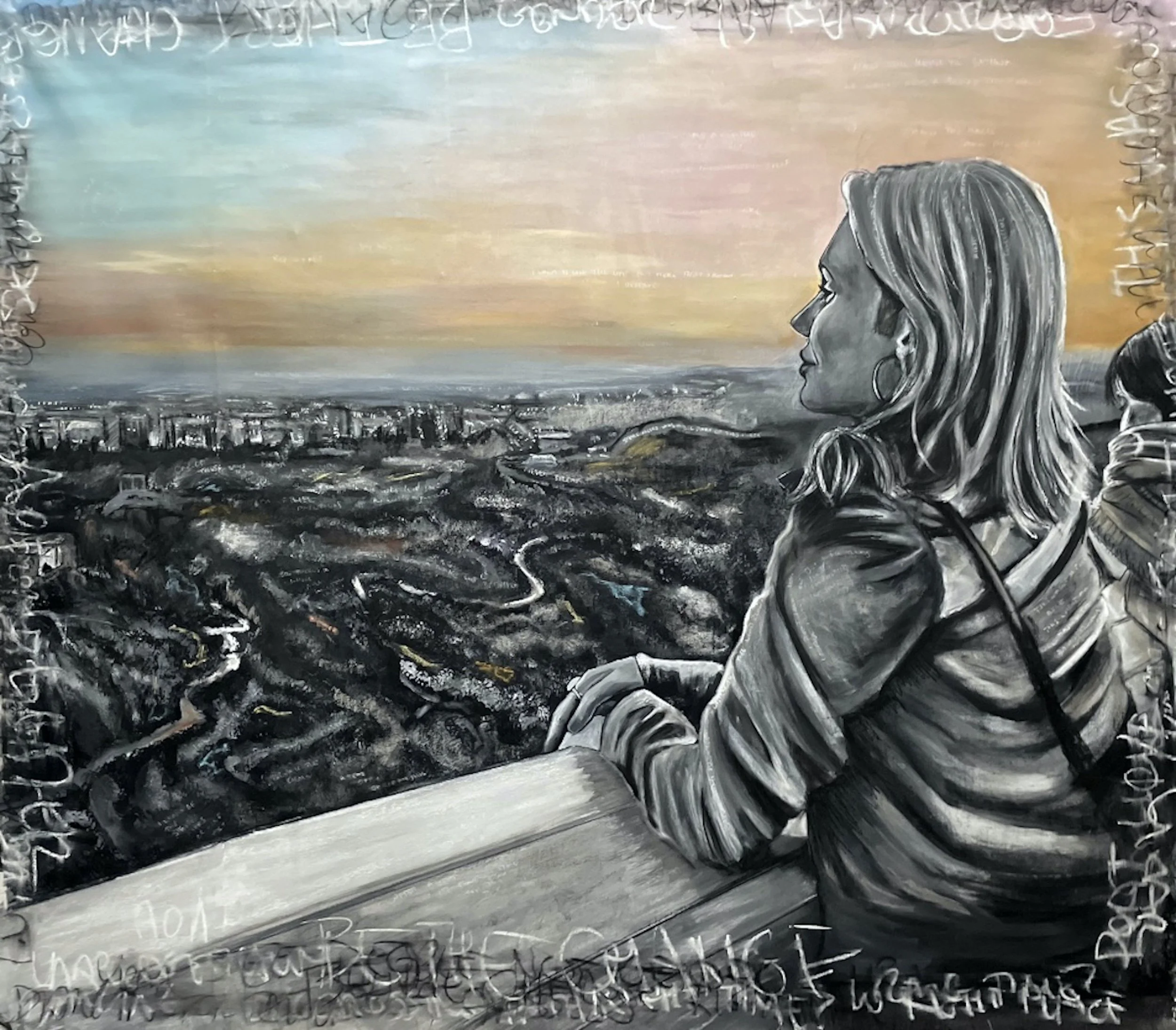 Griffith |
2023 |
Charcoal, Pastel, and Acrylic on Canvas |
Prints Available