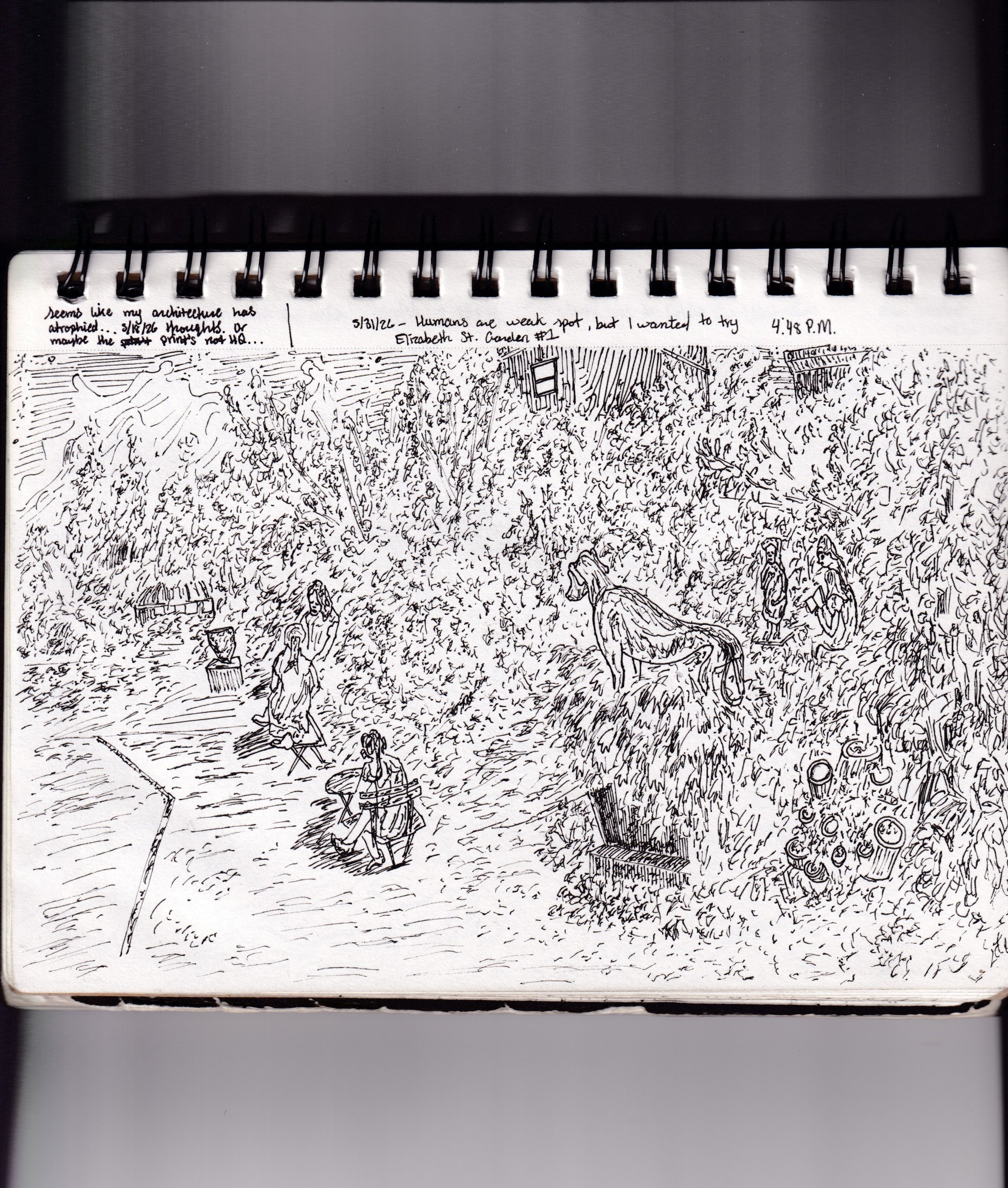 [Plein Air Painters Group #4] Elizabeth Street Garden #1 [5-31-2026]
