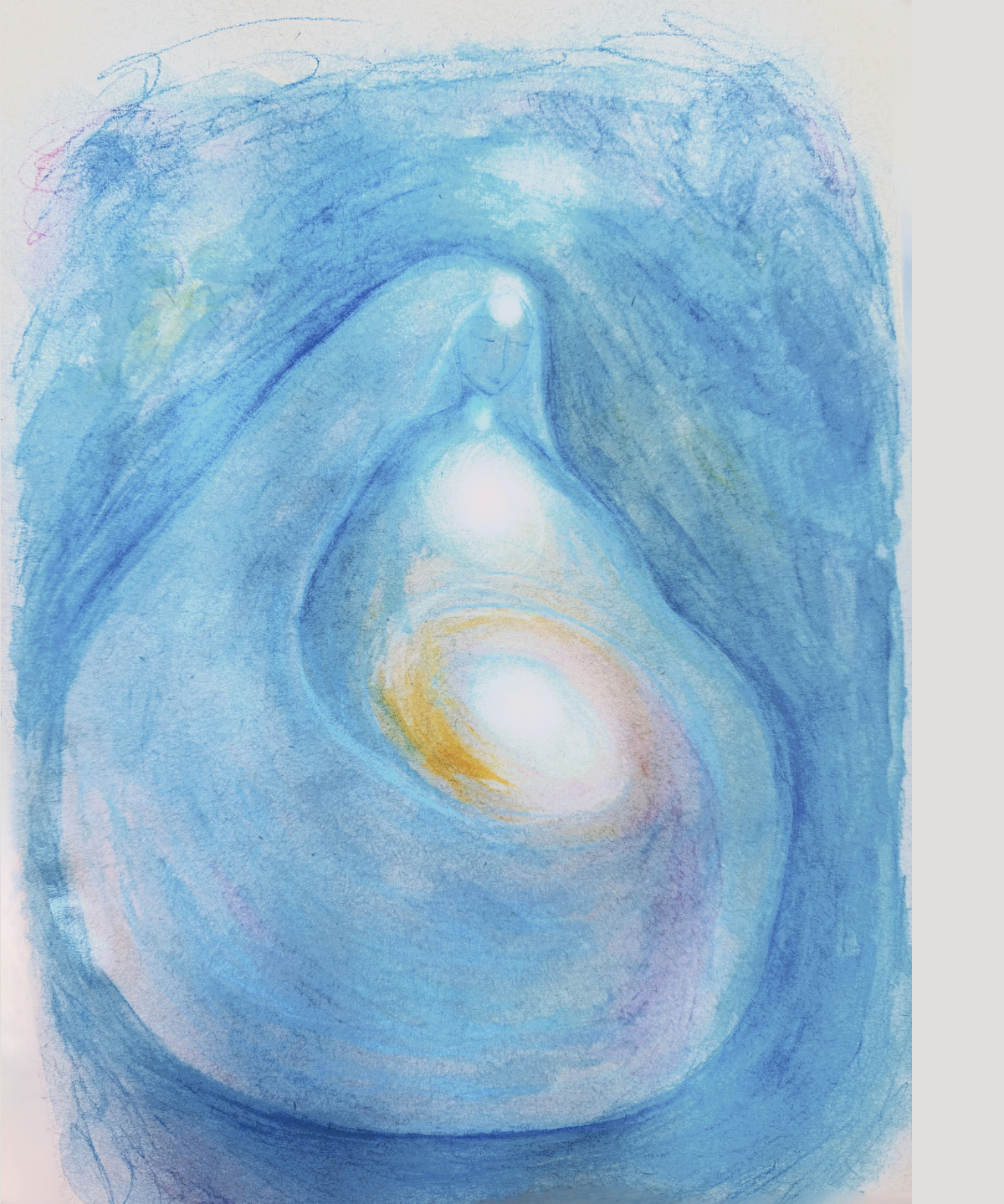 Blue Body Held [winter 2025 ] (Watercolor)
