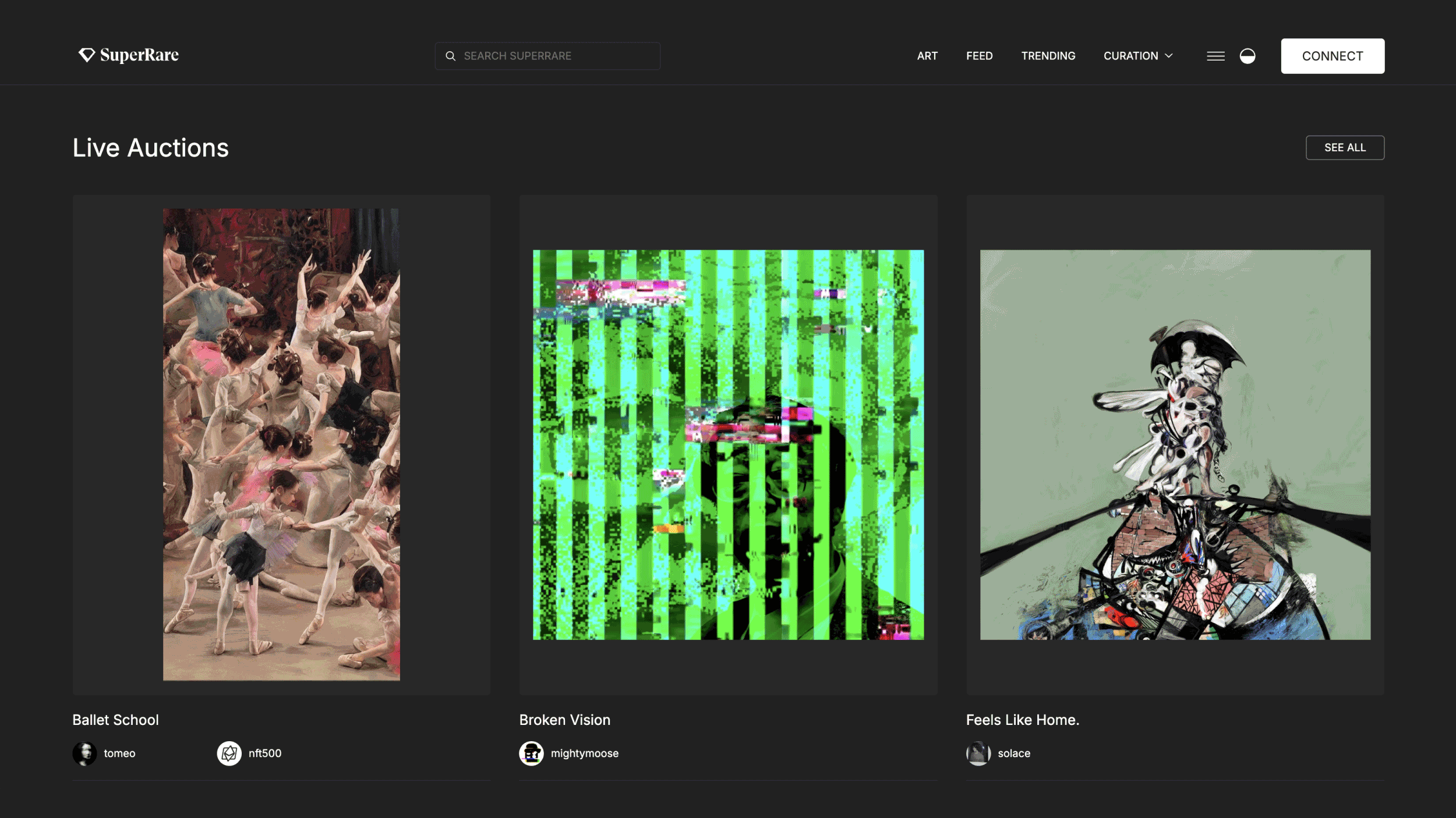 Monica Ma product design for SuperRare in crypto art