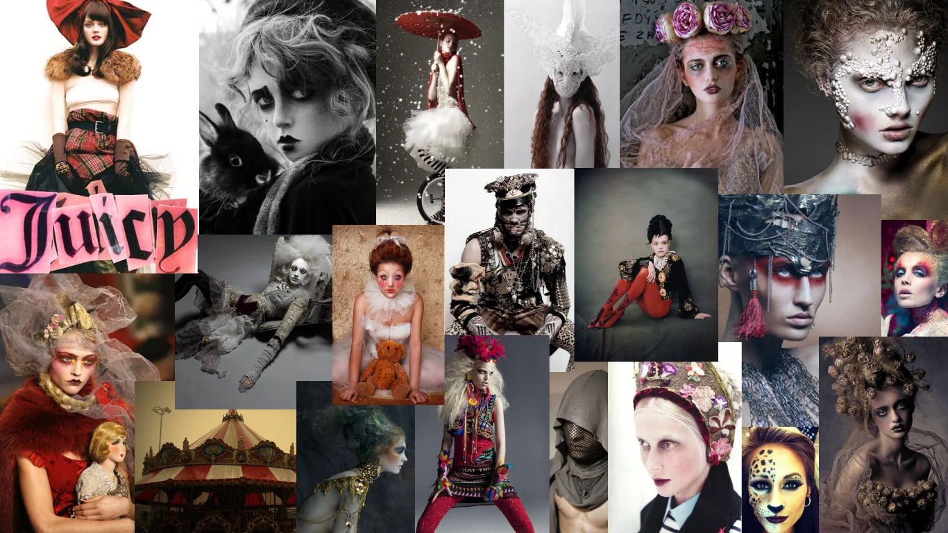 Samples from a Juicy Couture Spec Commercial Mood Board
