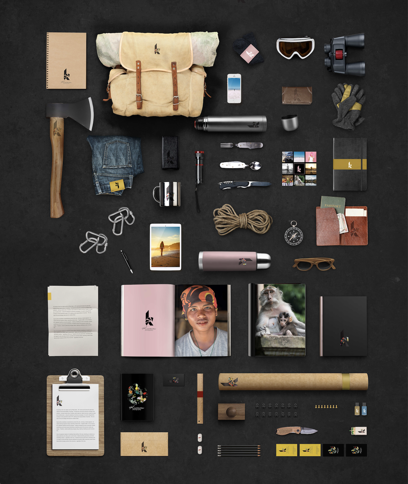 Kasimira Photography Branding Materials