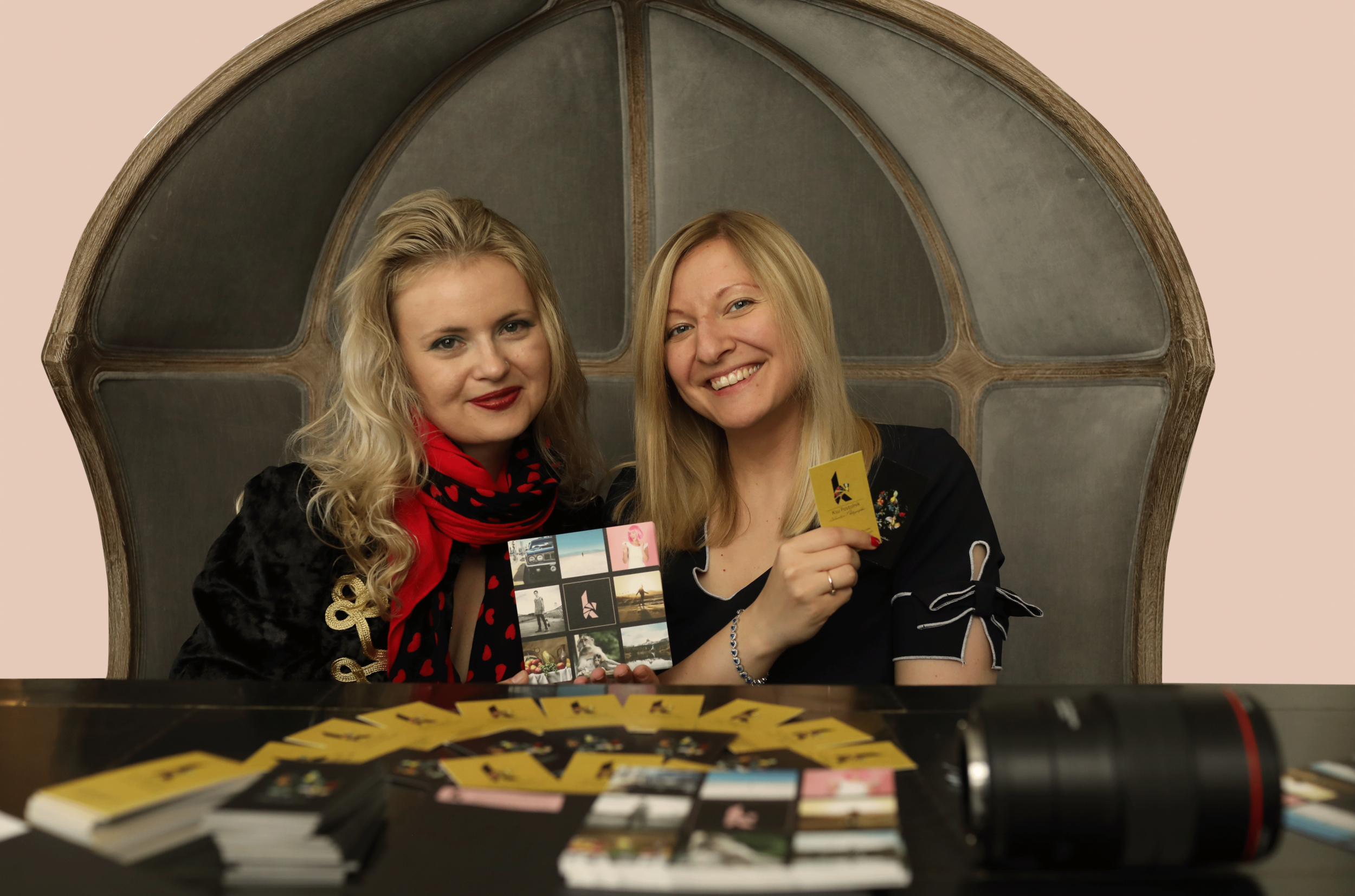 A picture with a happy client next to branding materials has always been my most favorite part of a project.