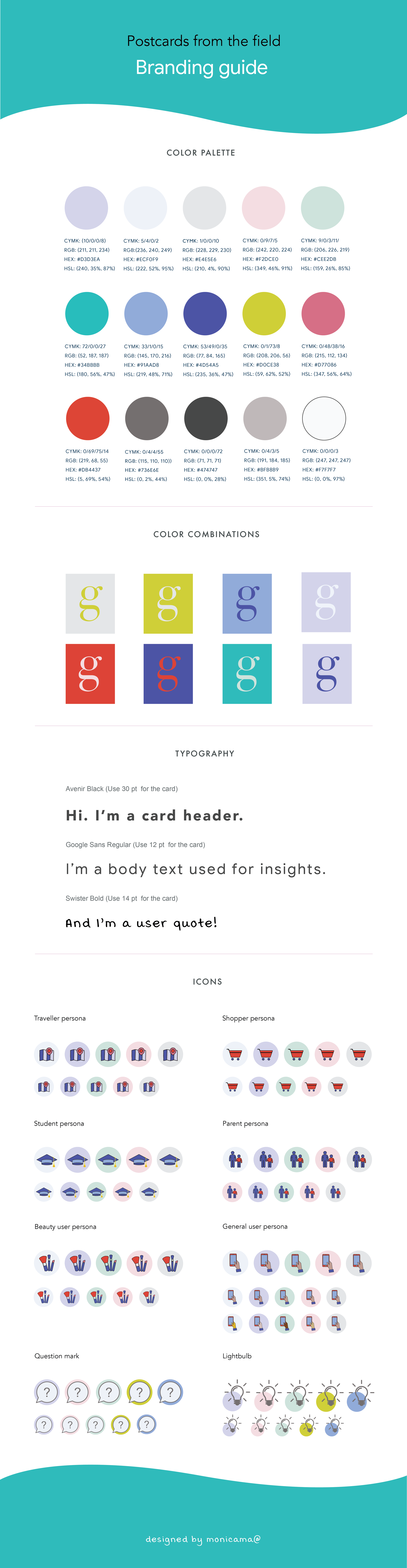 Design system, Postcards from the field project at Google