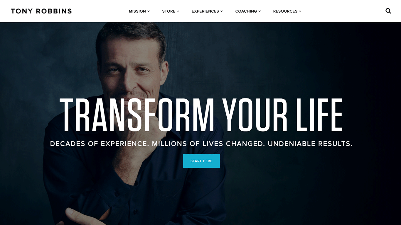 Tony Robbins Website
