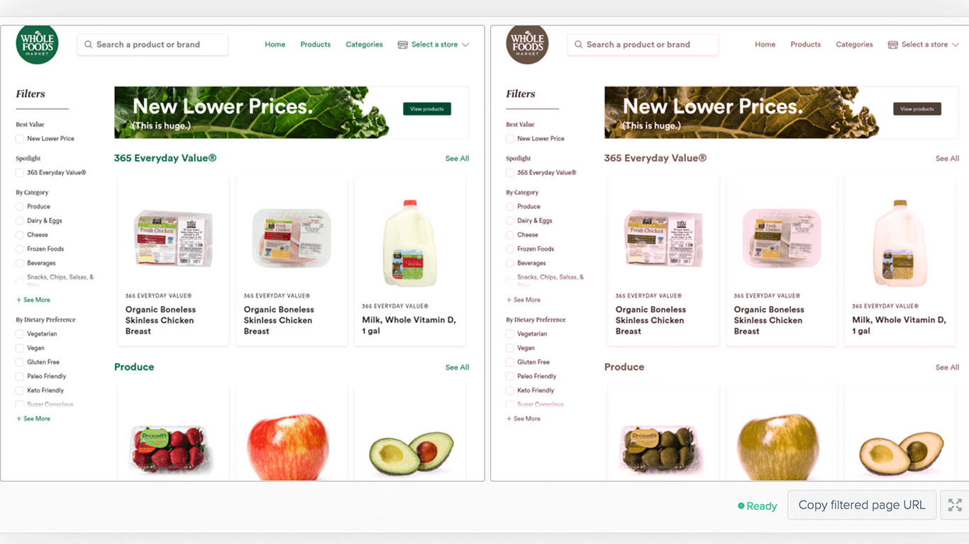 Whole Foods Website