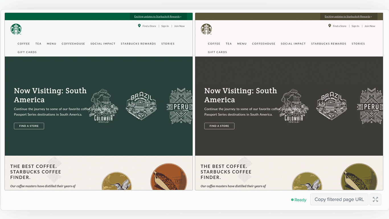 Starbucks Website