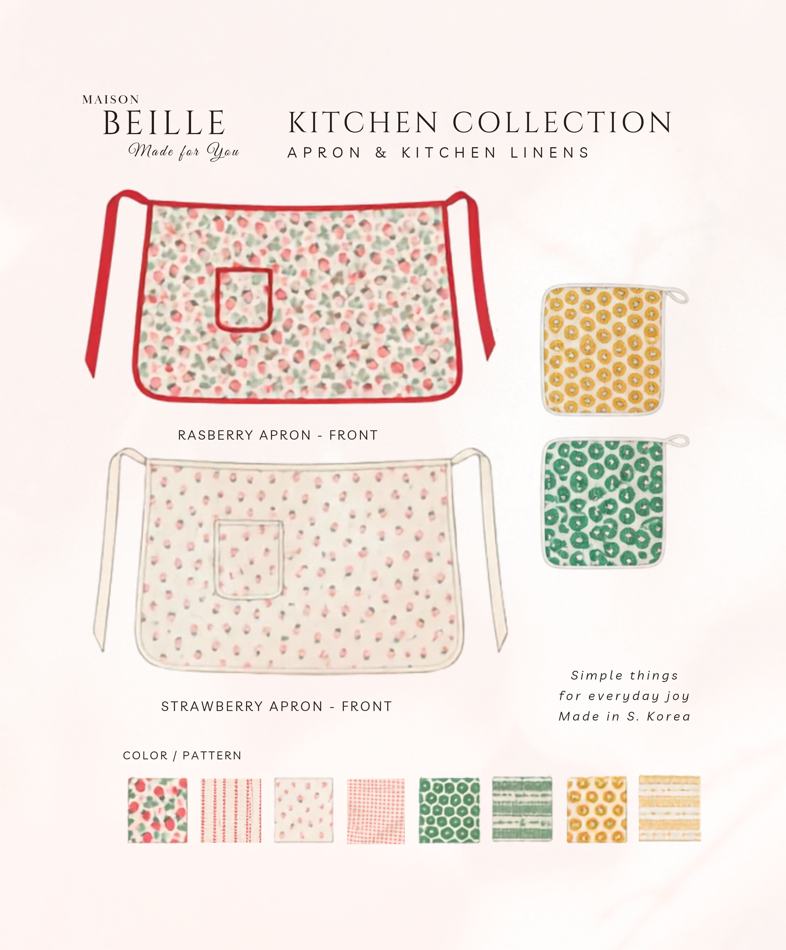 Fruit Aprons/Kitchen Cloths Kitchen Collection
