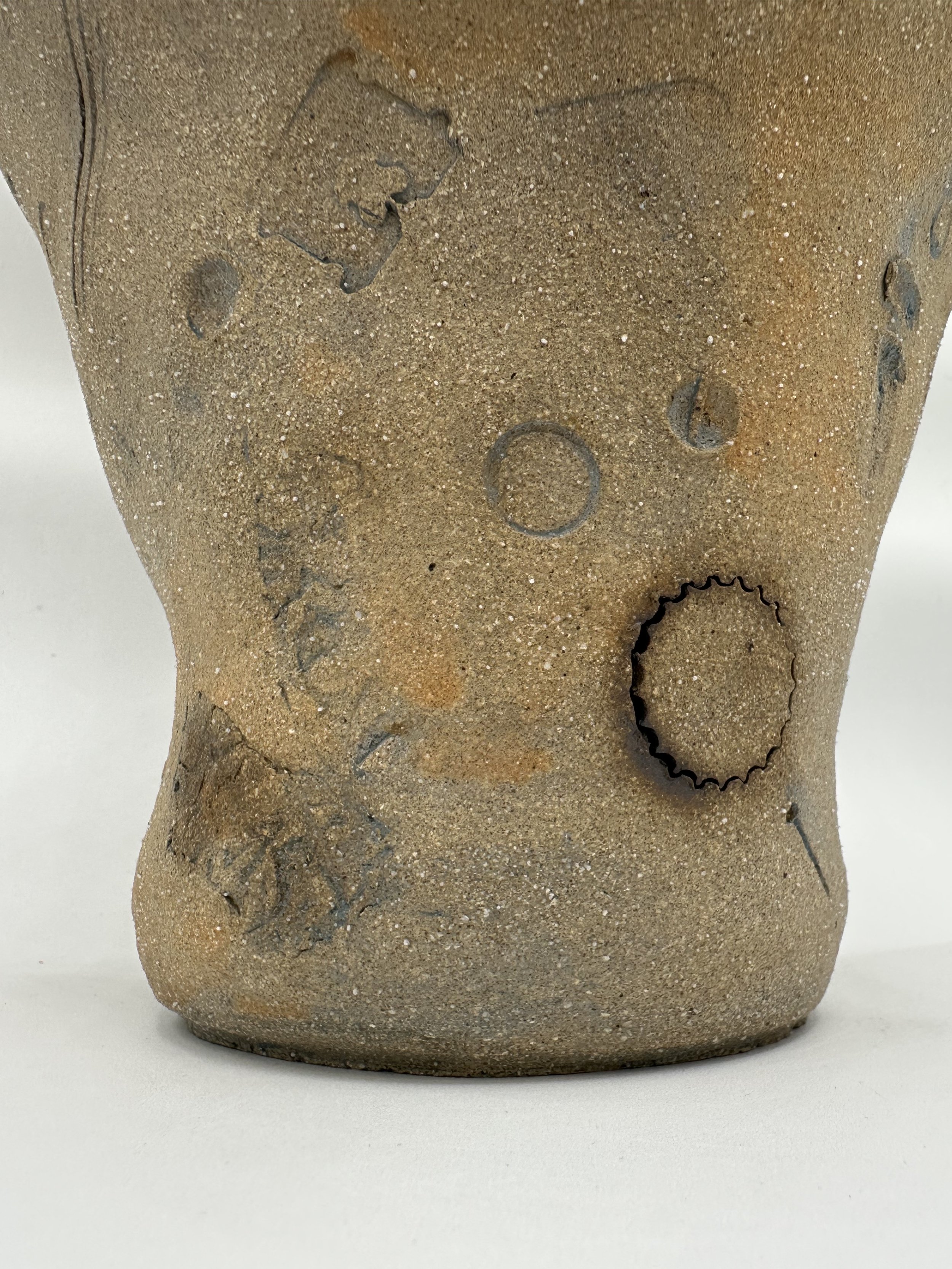 "Bus Stop," 2025, Stoneware, Glaze, Underglaze, Found objects, Copper Wash 