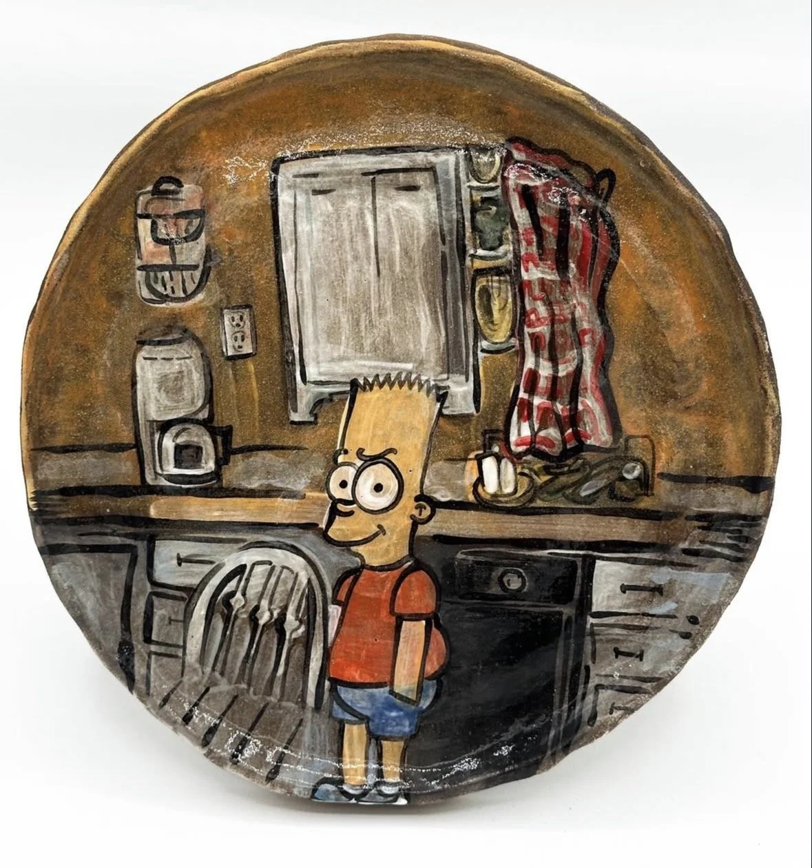 "Doug Simpson," 2026, Stoneware, Glaze, Underglaze
