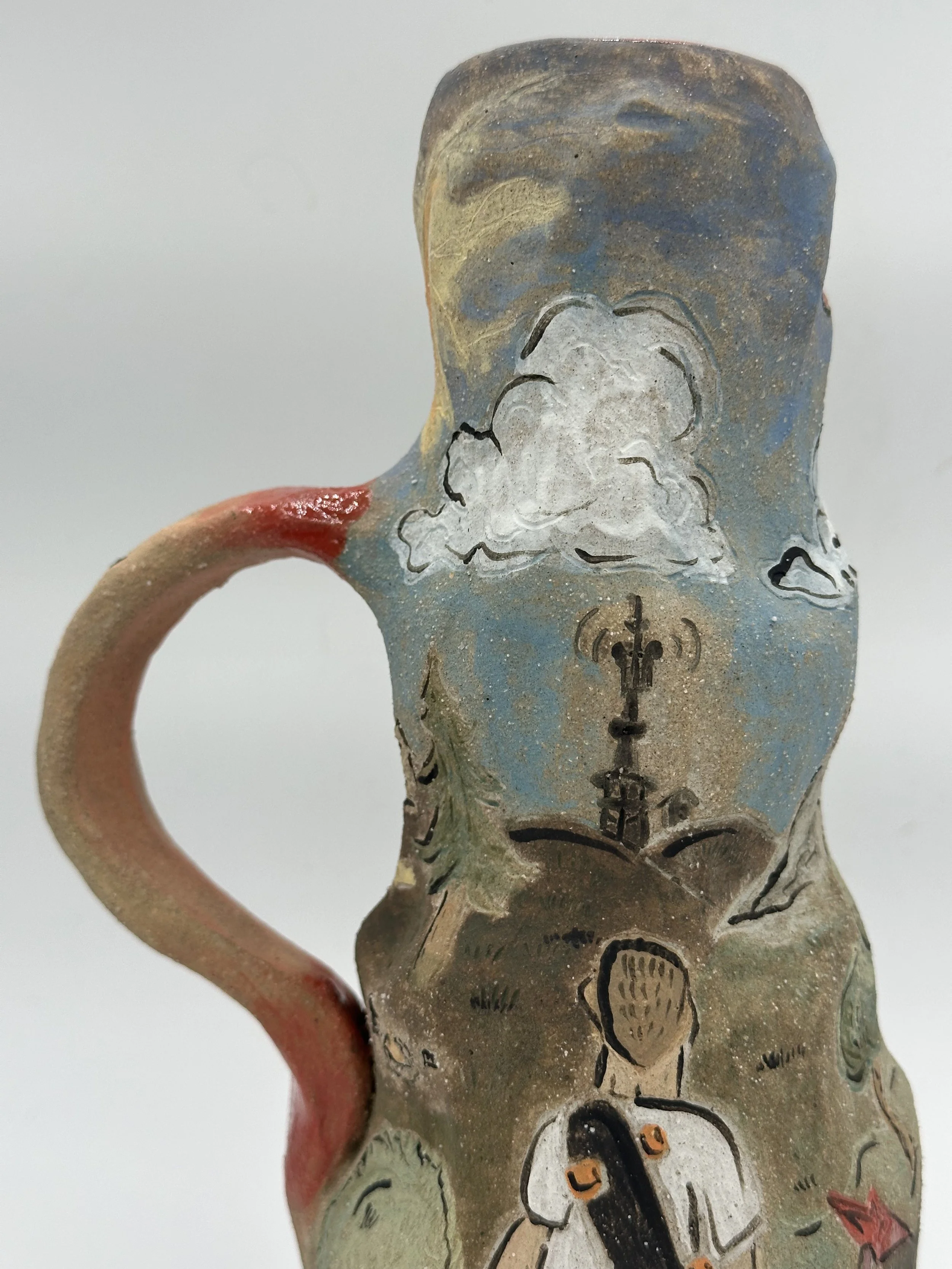 "Fortnite Jug - Chapter 6," 2026, Stoneware, Glaze, Underglaze