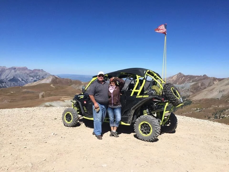 Side by side exploring in Silverton, Colorado