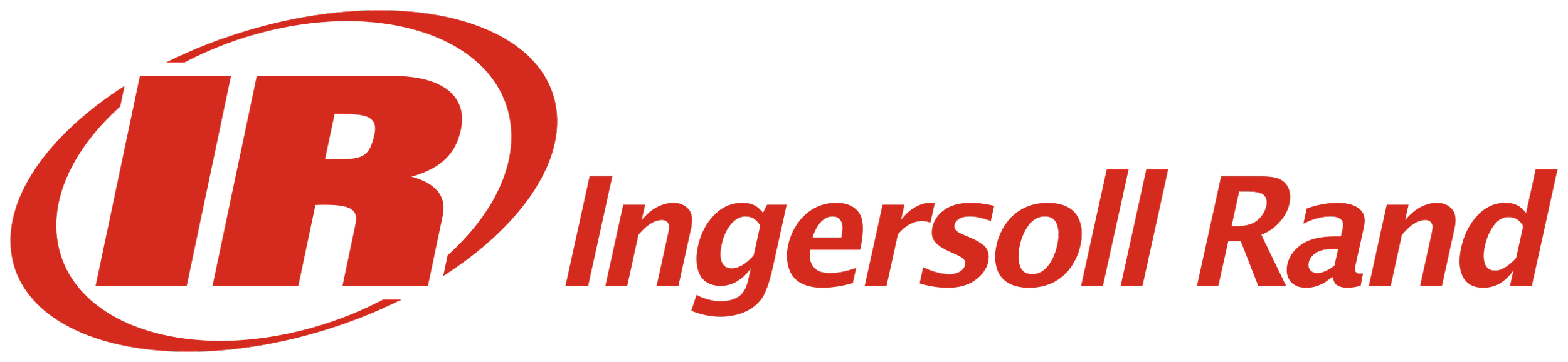 Ingersoll Rand logo featuring a red oval with the initials IR and the company name written beside it.