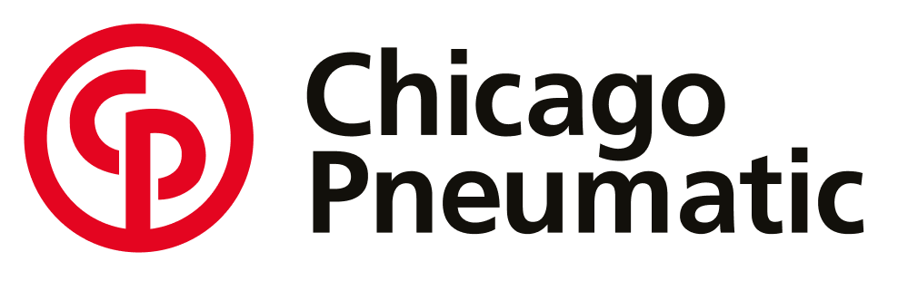Chicago Pneumatic logo with red circular emblem and black text.