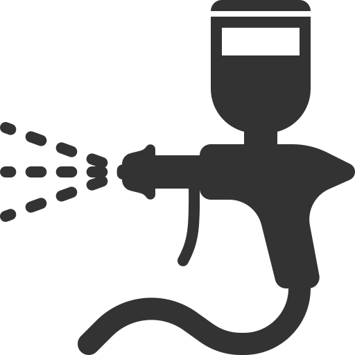 spray gun icon or paint sprayer icon