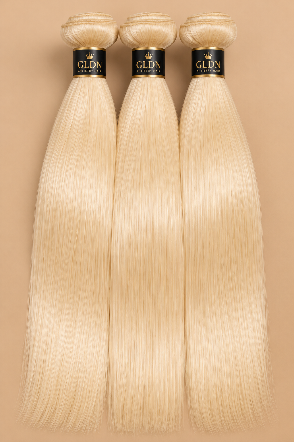 GLDN 613 Blonde Straight Premium Virgin Hair Bundles