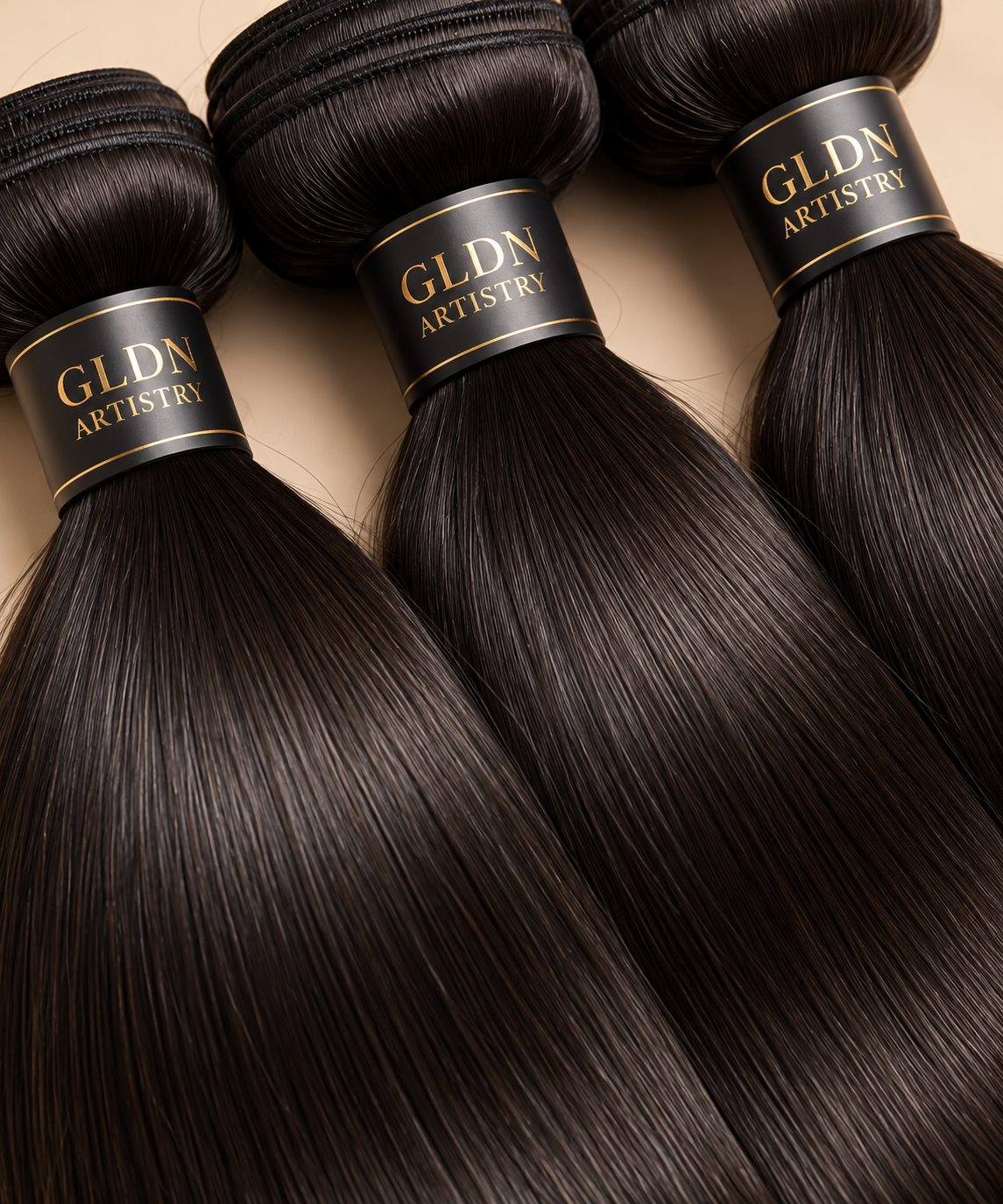 GLDN Straight Premium Virgin Hair Bundles