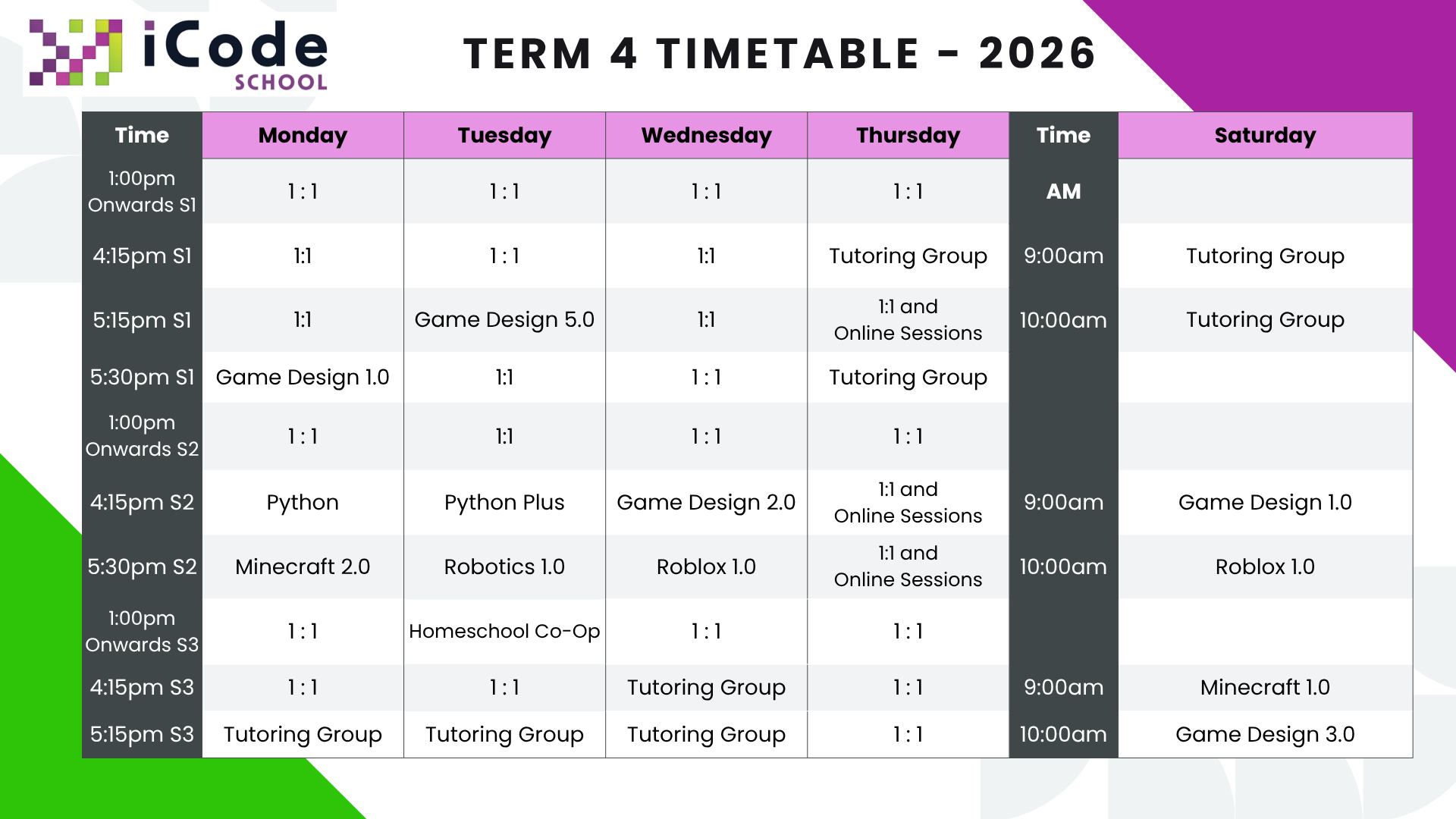 iCode-school-coding-for-kids-Hunter-Valley-Timetable-September-2026