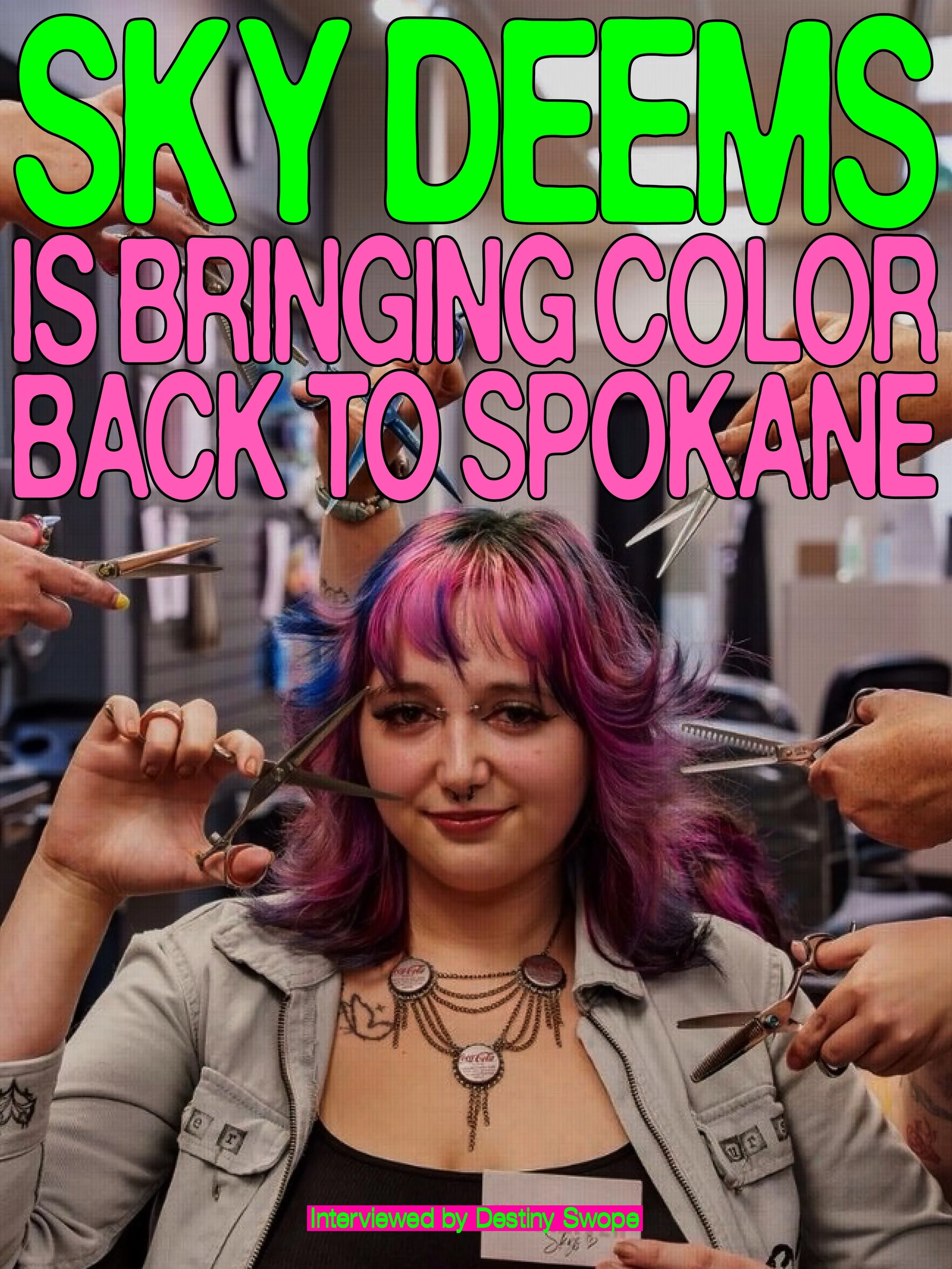 SCENE FEVER&rsquo;S FIRST EVER INTERVIEW IS HERE!!! and who better to kick things off than Spokane&rsquo;s resident scene queen @skys.hairhaven ⭐️✂️🖤

read her full interview on our substack (link in bio)!!

#zine #zinescene #spokanecommunity #scene