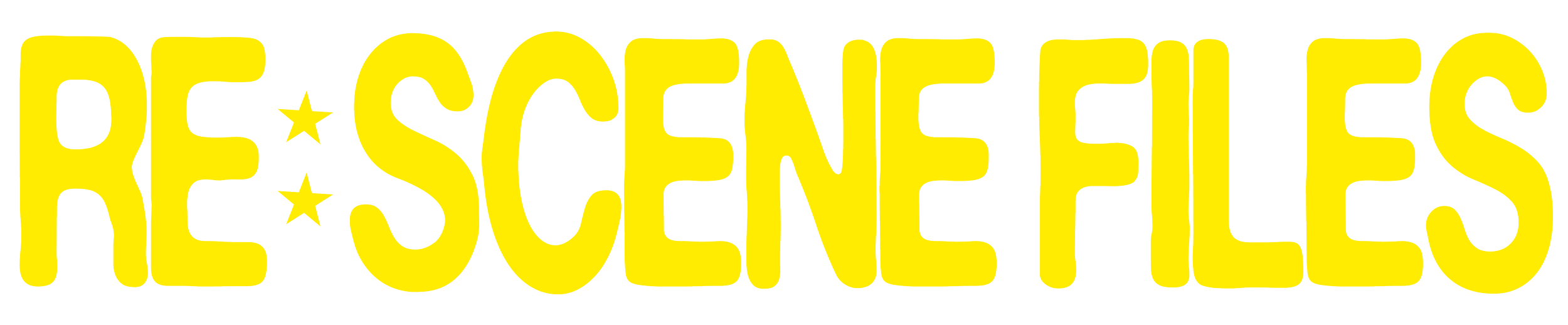 Yellow text logo with black background reading "RESCUE SERVICES" with star accents.